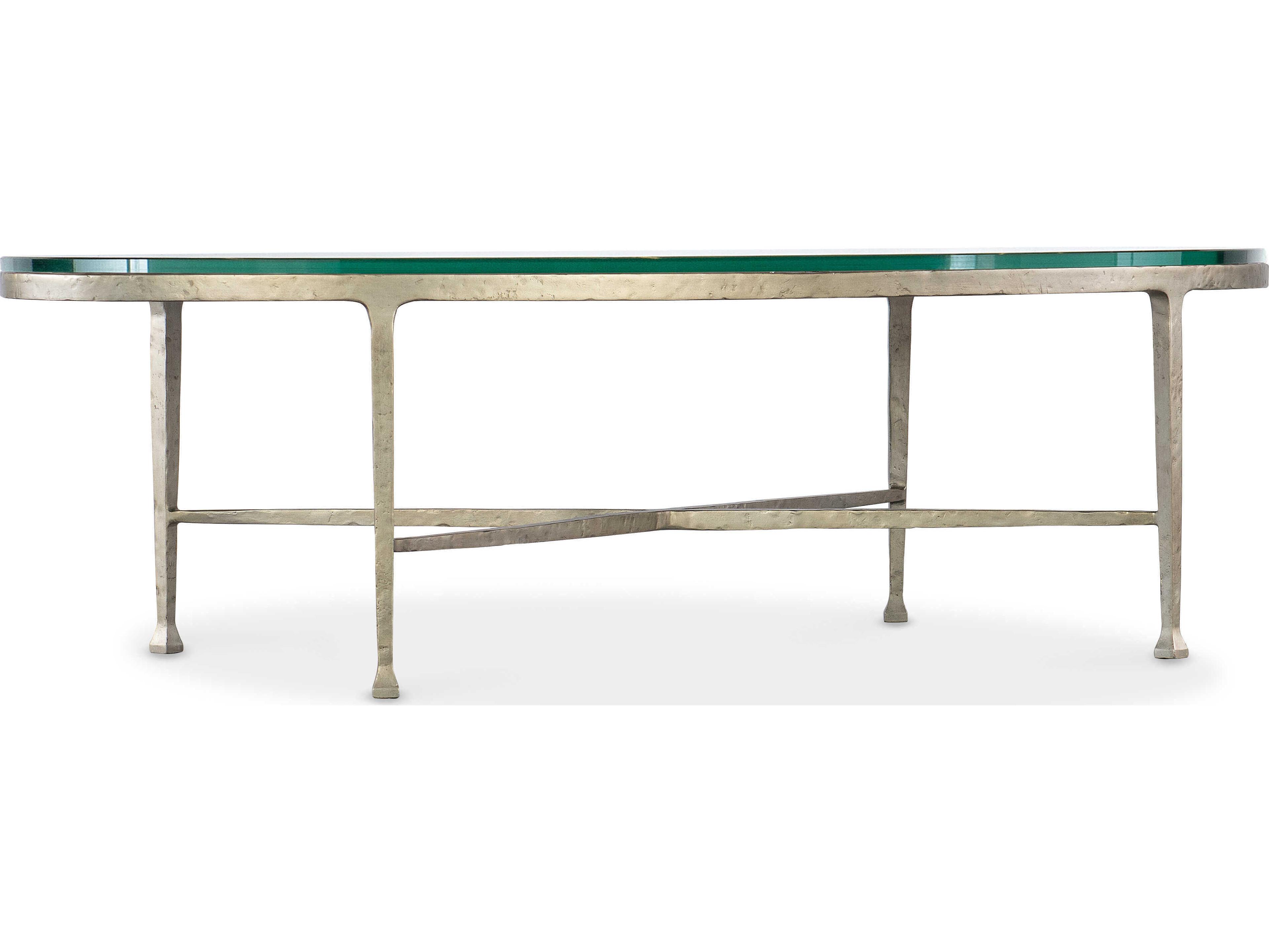 Cora Round Glass Champagne Coffee Table