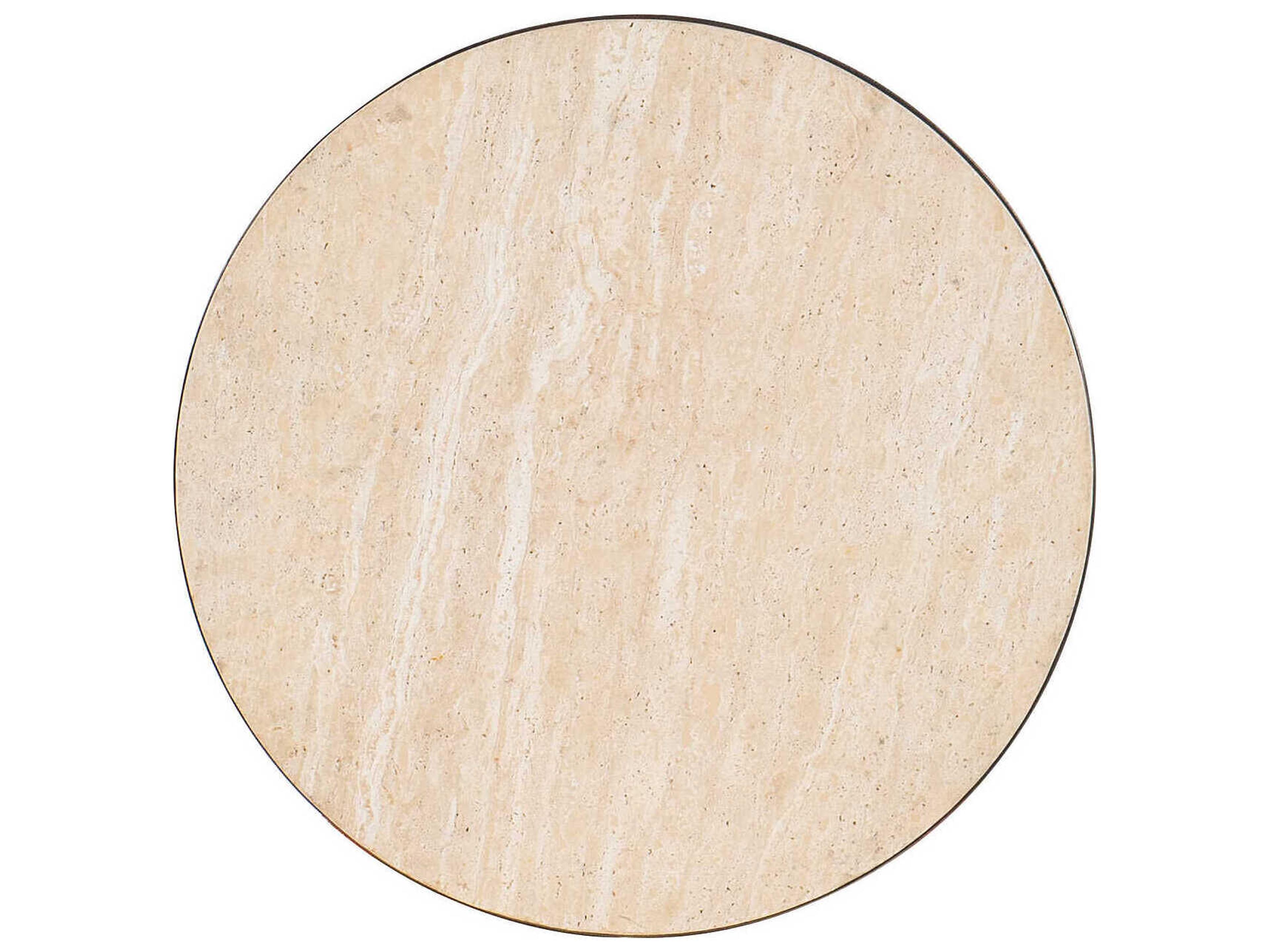 Hooker Furniture Lynx Round Marble Dark Bronze End Table