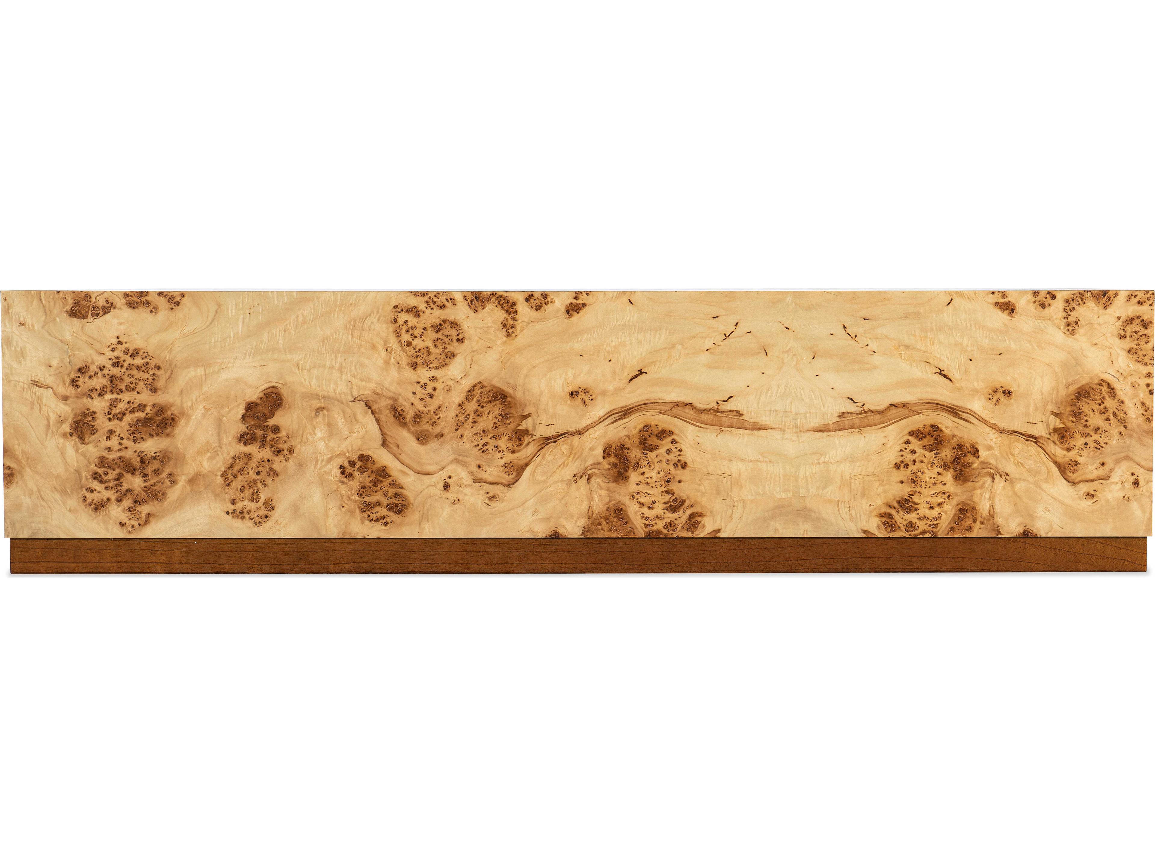 Hooker Furniture Auberon Rectangular Wood Light Natural Burl Coffee Table