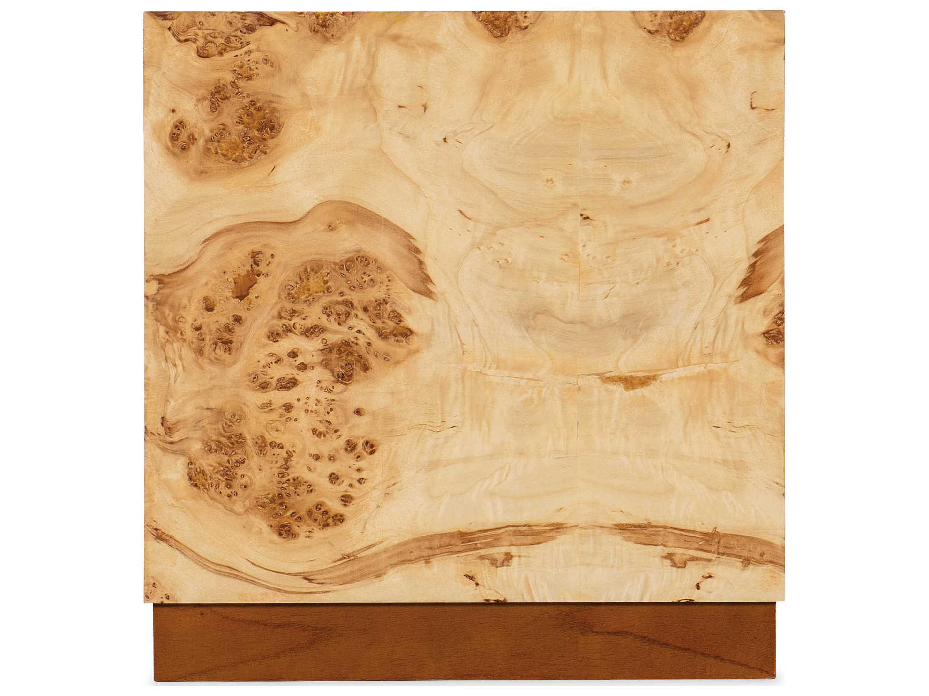 Hooker Furniture Auberon Square Wood Light Natural Burl Coffee Table