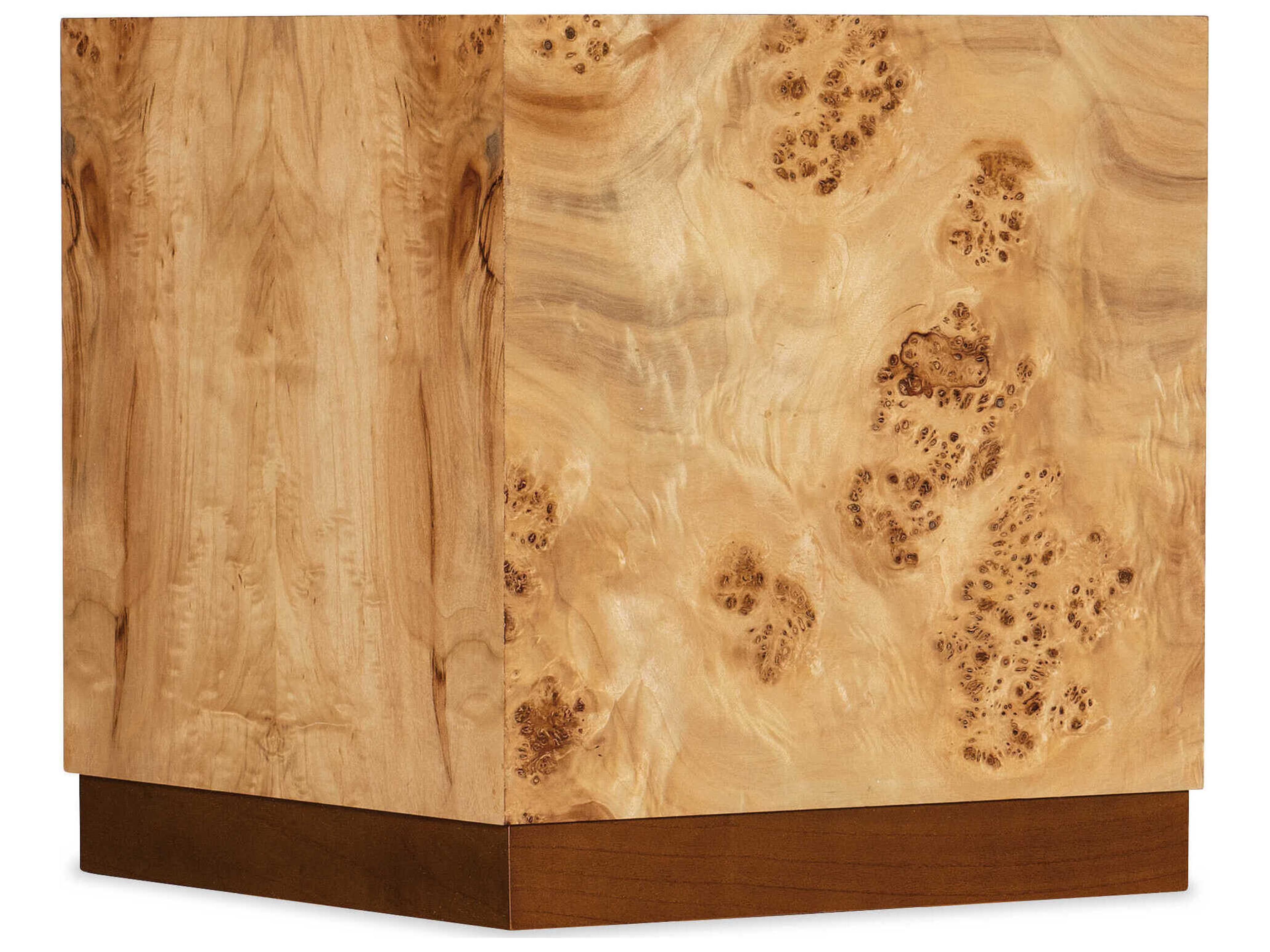 Hooker Furniture Auberon Square Wood Light Natural Burl Coffee Table