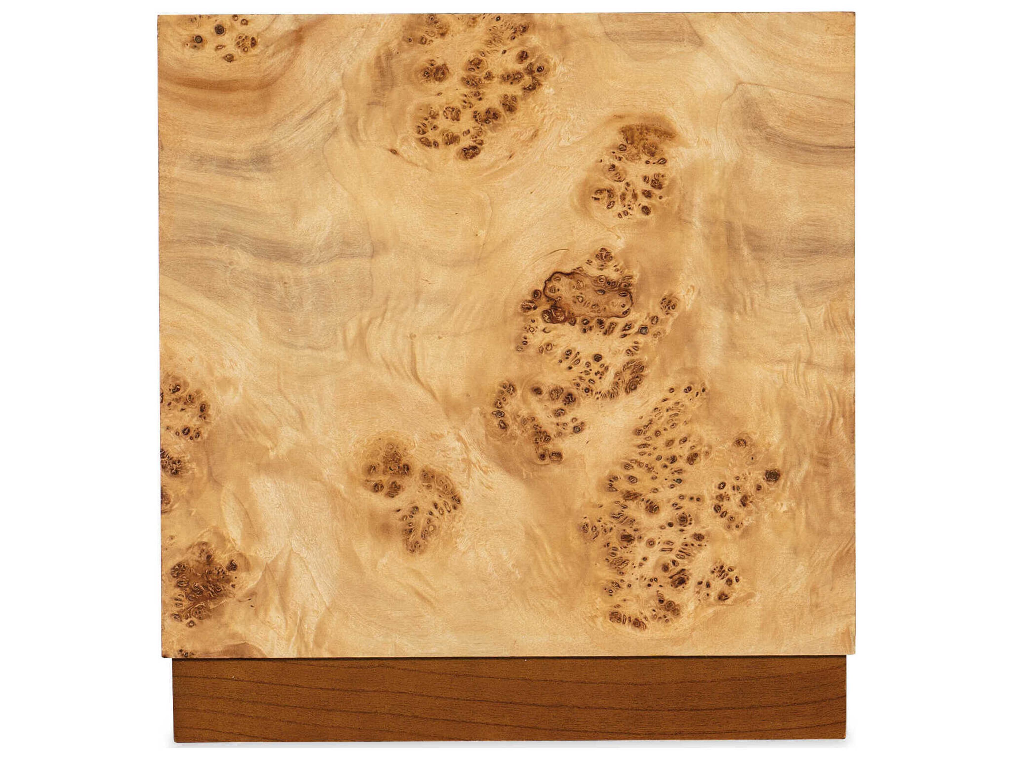 Hooker Furniture Auberon Square Wood Light Natural Burl Coffee Table