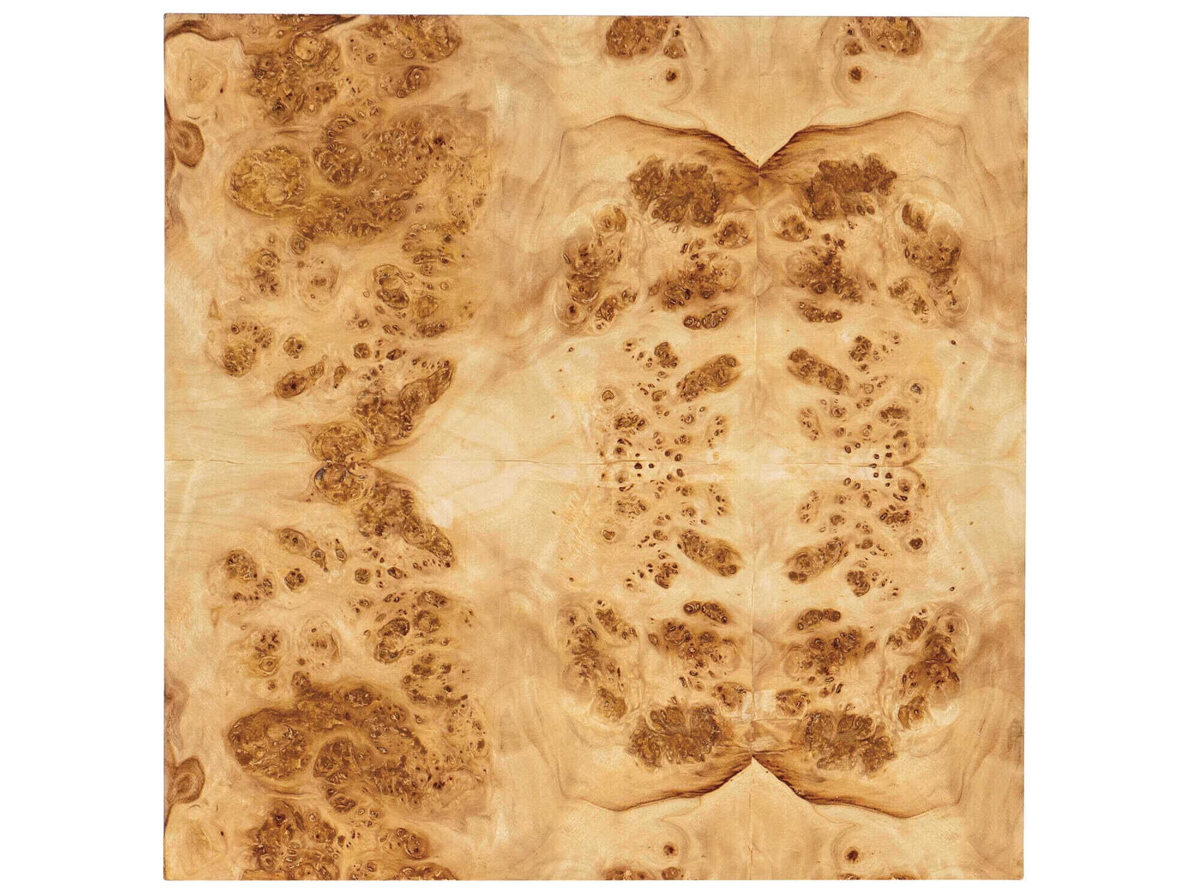 Hooker Furniture Auberon Square Wood Light Natural Burl Coffee Table