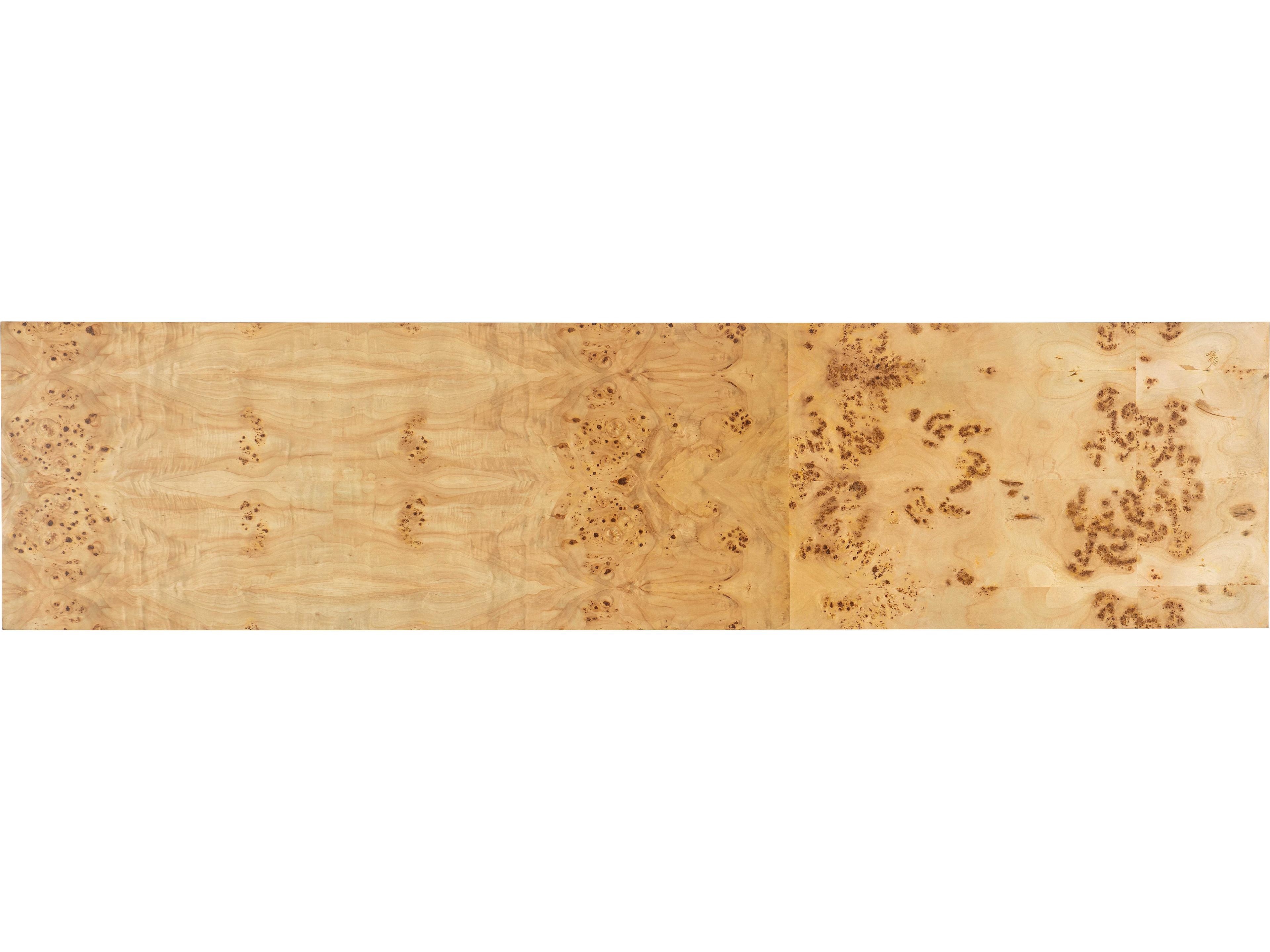 Hooker Furniture Auberon Rectangular Wood Light Natural Burl Console Table