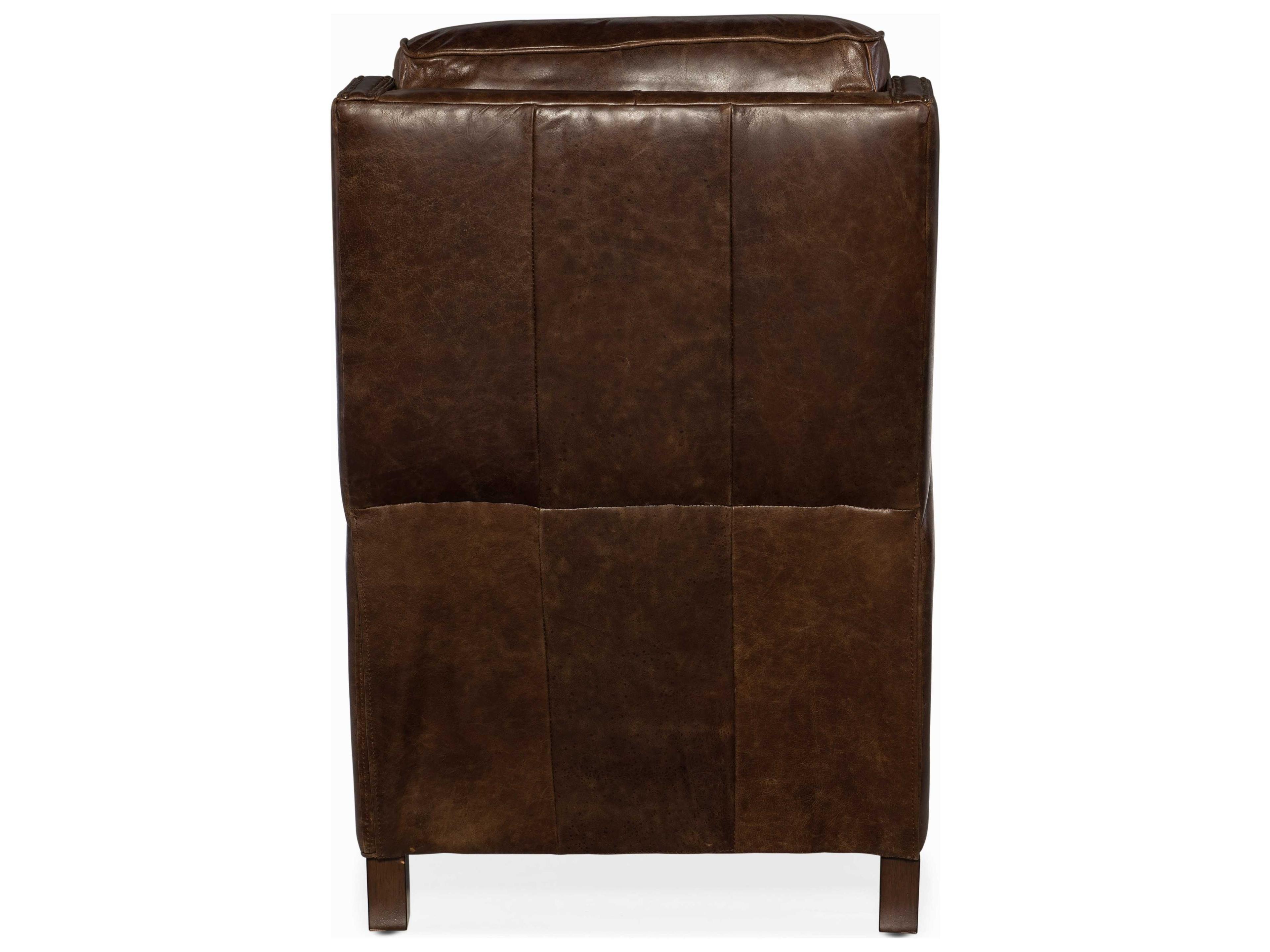 Luxecor Regale Power Brown Leather Recliner with Headrest