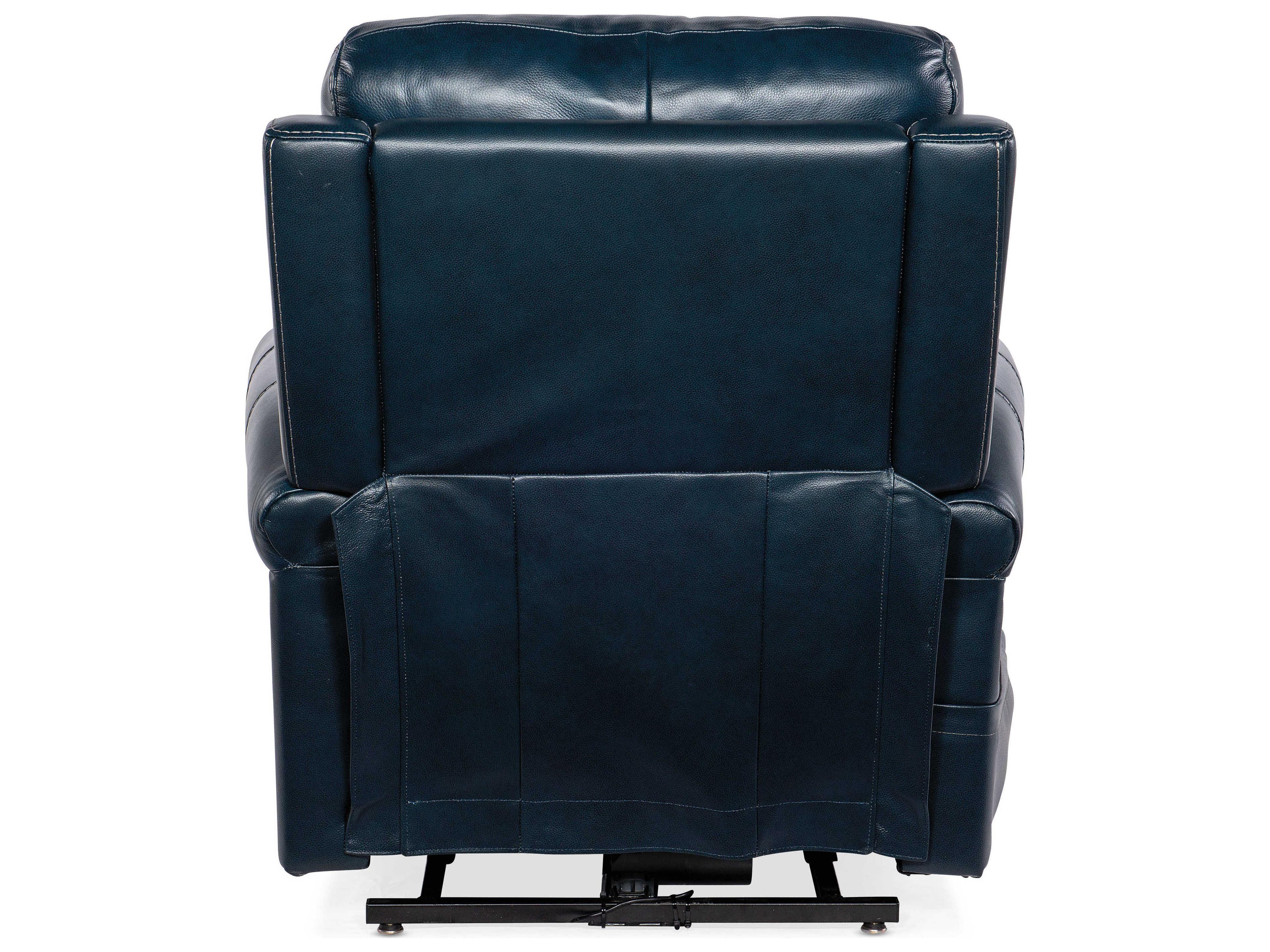 Hooker Furniture Eisley Power Sorrento Night Seas Blue Leather Recliner