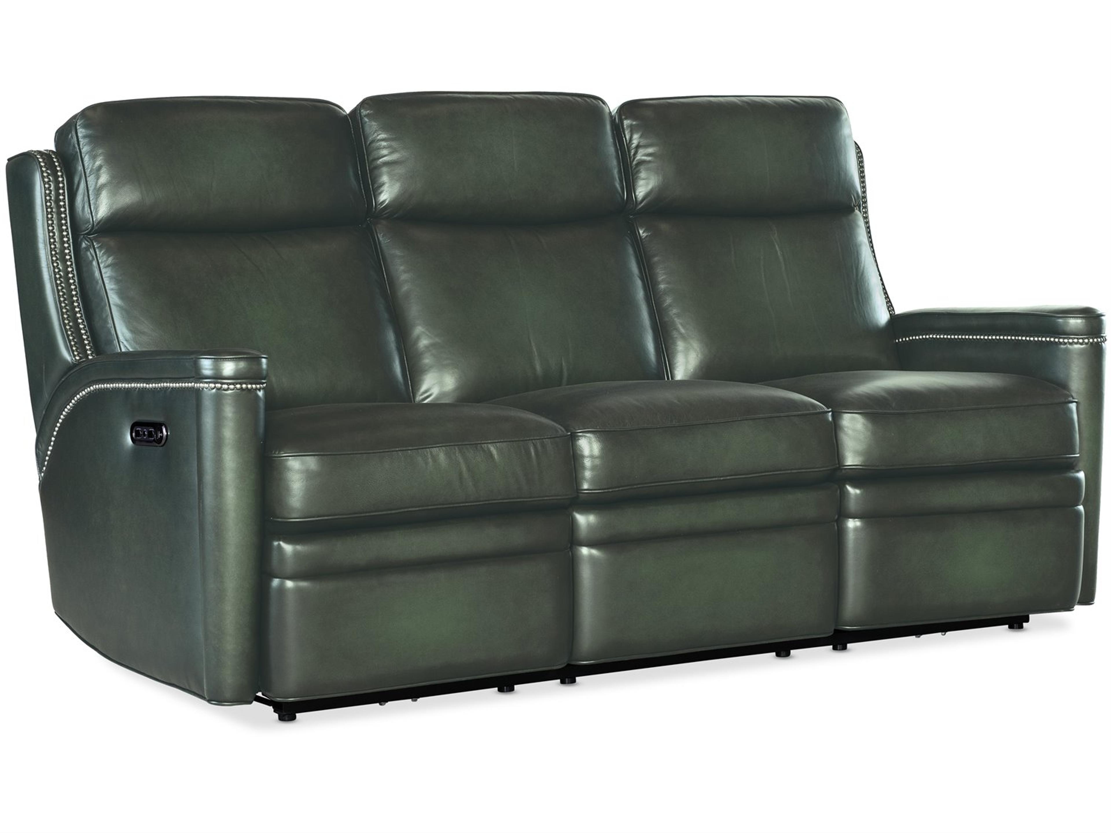 Ss Hamilton Green Leather Sofa