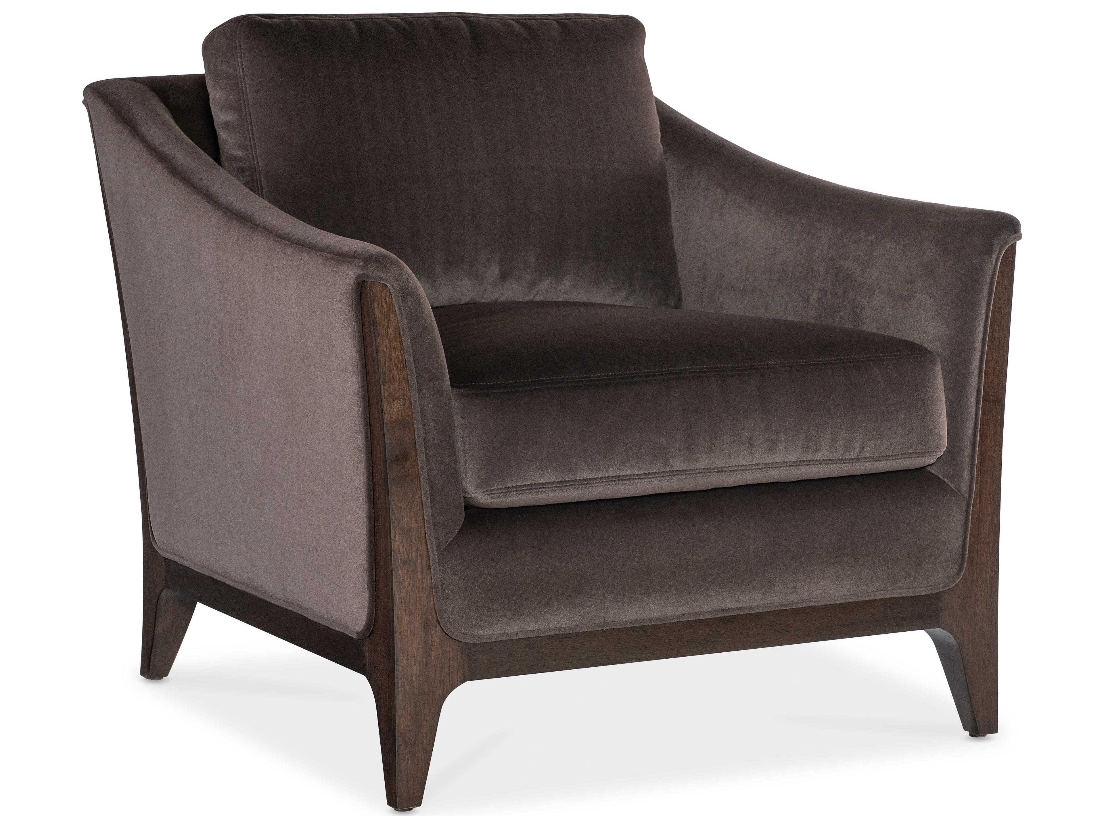 Sophia Brown Fabric Accent Chair