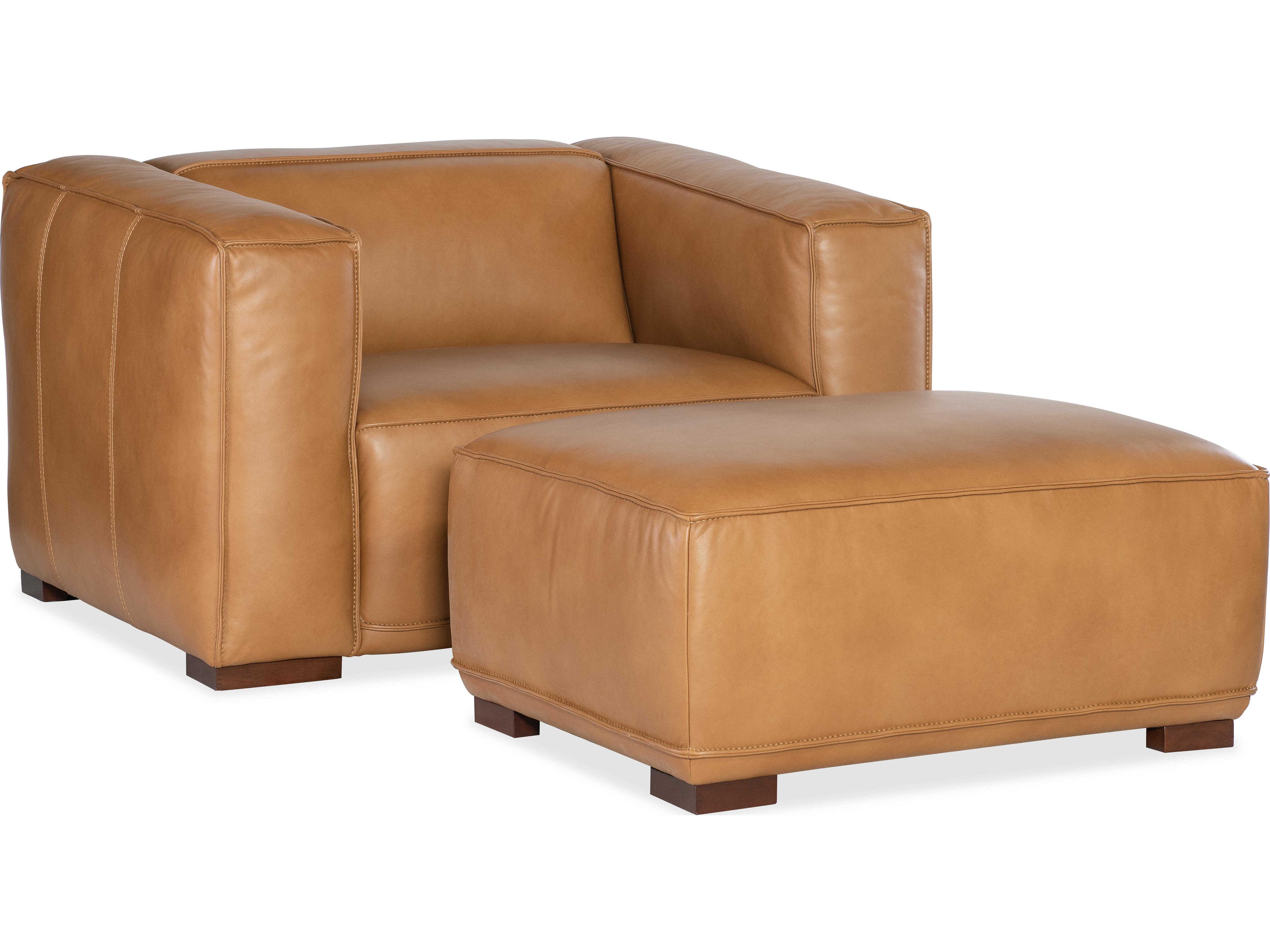 Hooker Furniture Maria Brown Leather Accent Chair