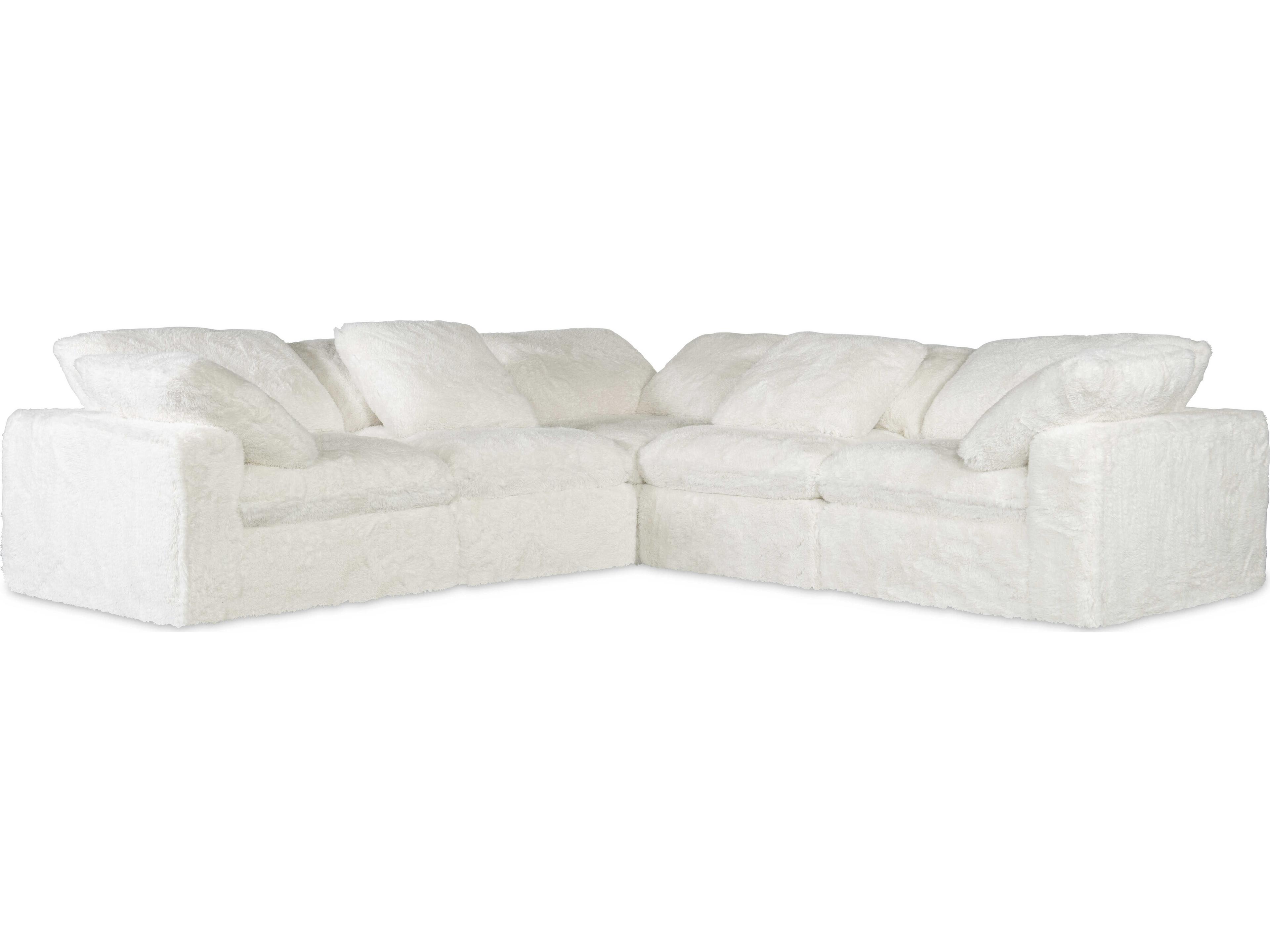 Ss Barefoot White Upholstered Sectional Sofa