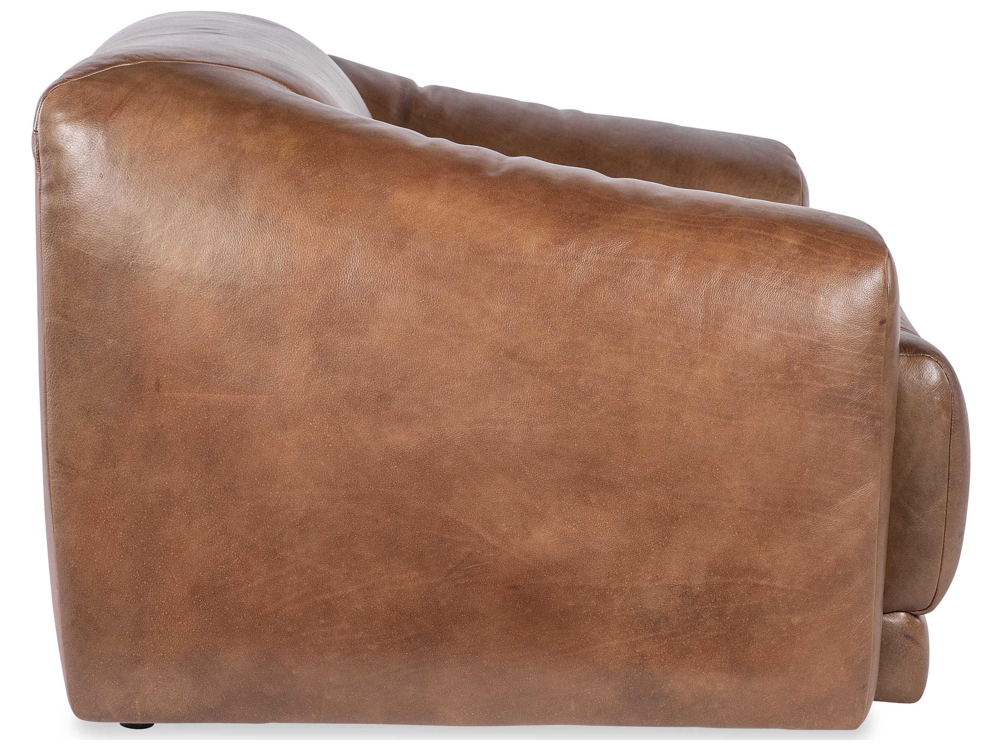 Luxecor Heritage Fleetwood Brown Leather Accent Chair