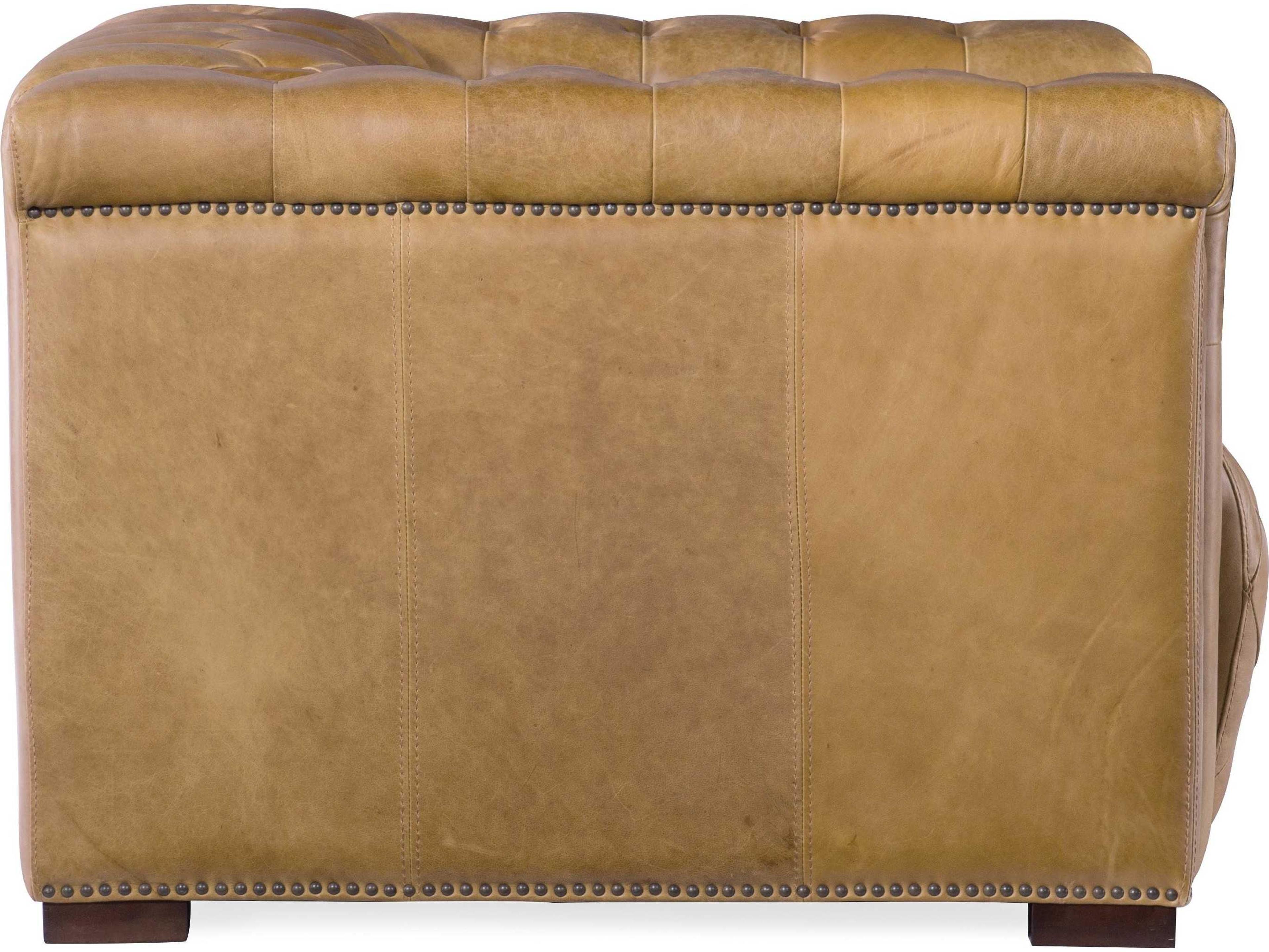 Hooker Furniture Savion Power Motion Dark Wood Brown Leather Recliner