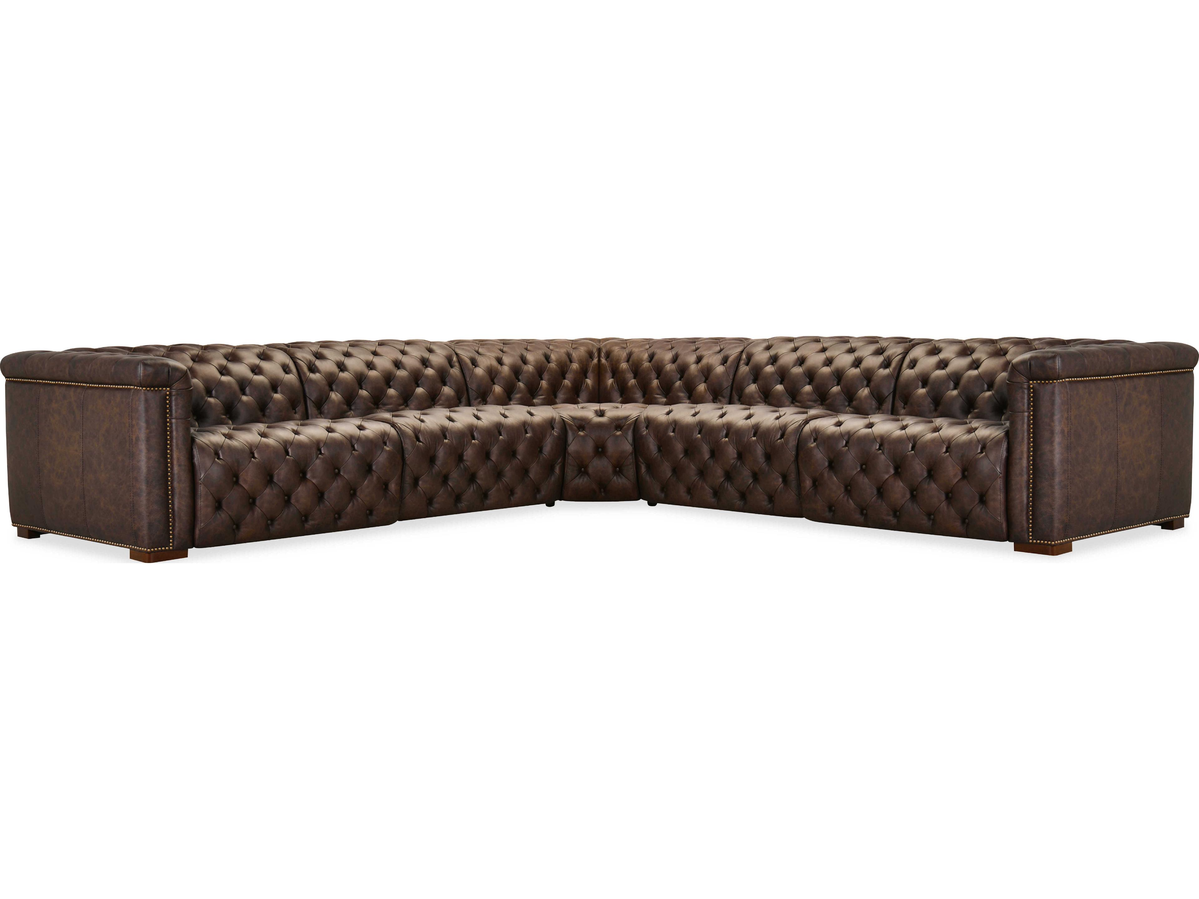 Ss Brown Leather Sectional Sofa