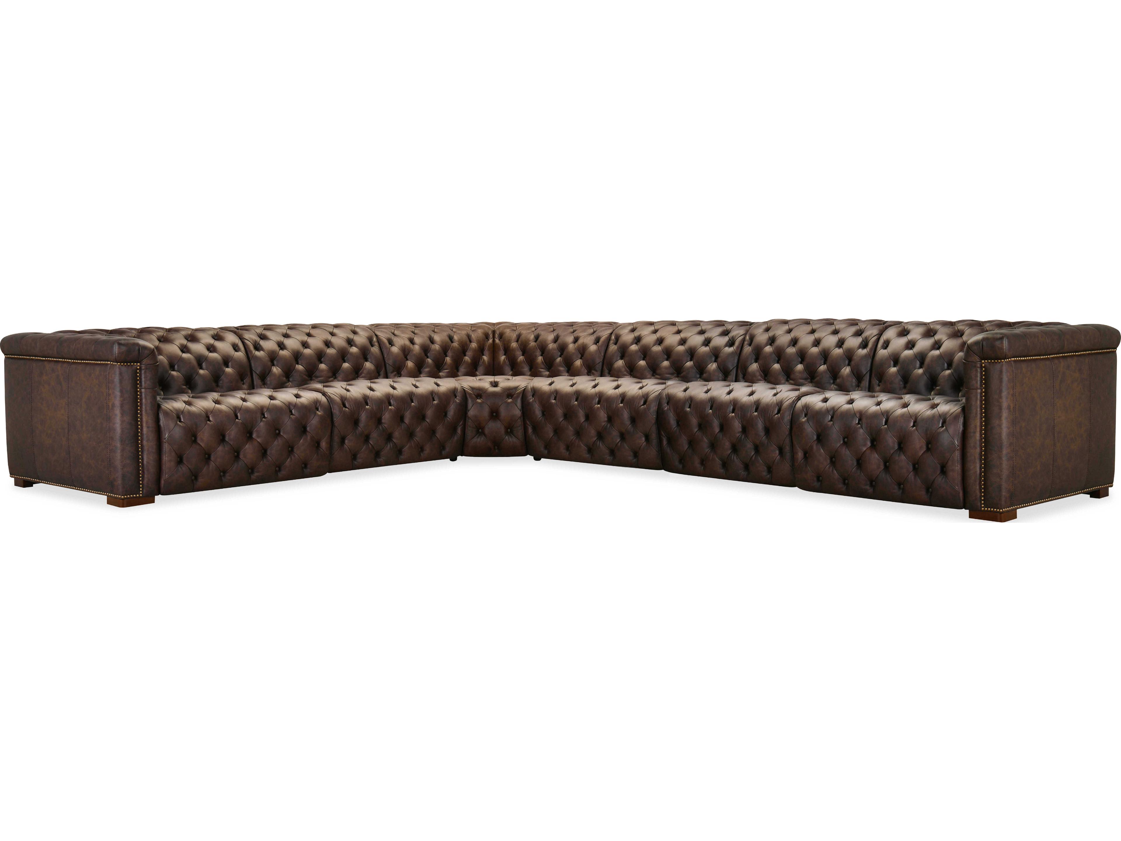 Ss Brown Leather Sectional Sofa