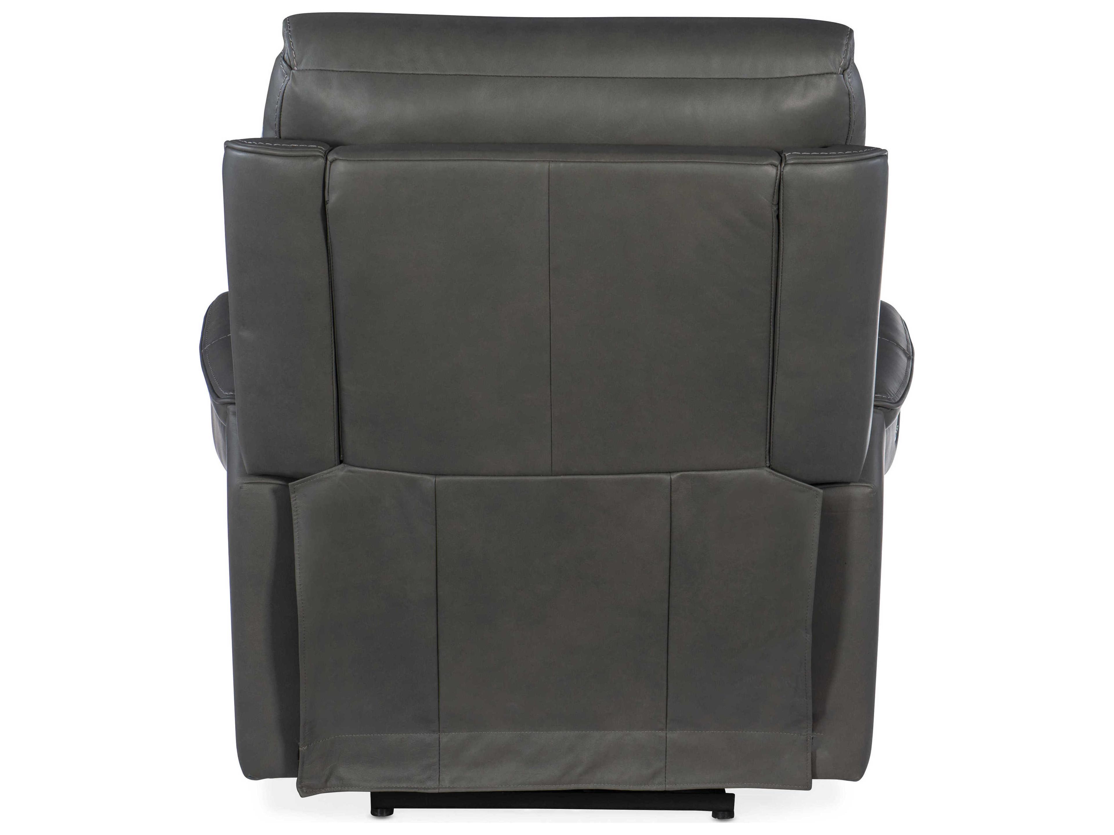 Hooker Furniture Lyra Zero Gravity Power Sahara Dorian Gray Leather Recliner with Headrest