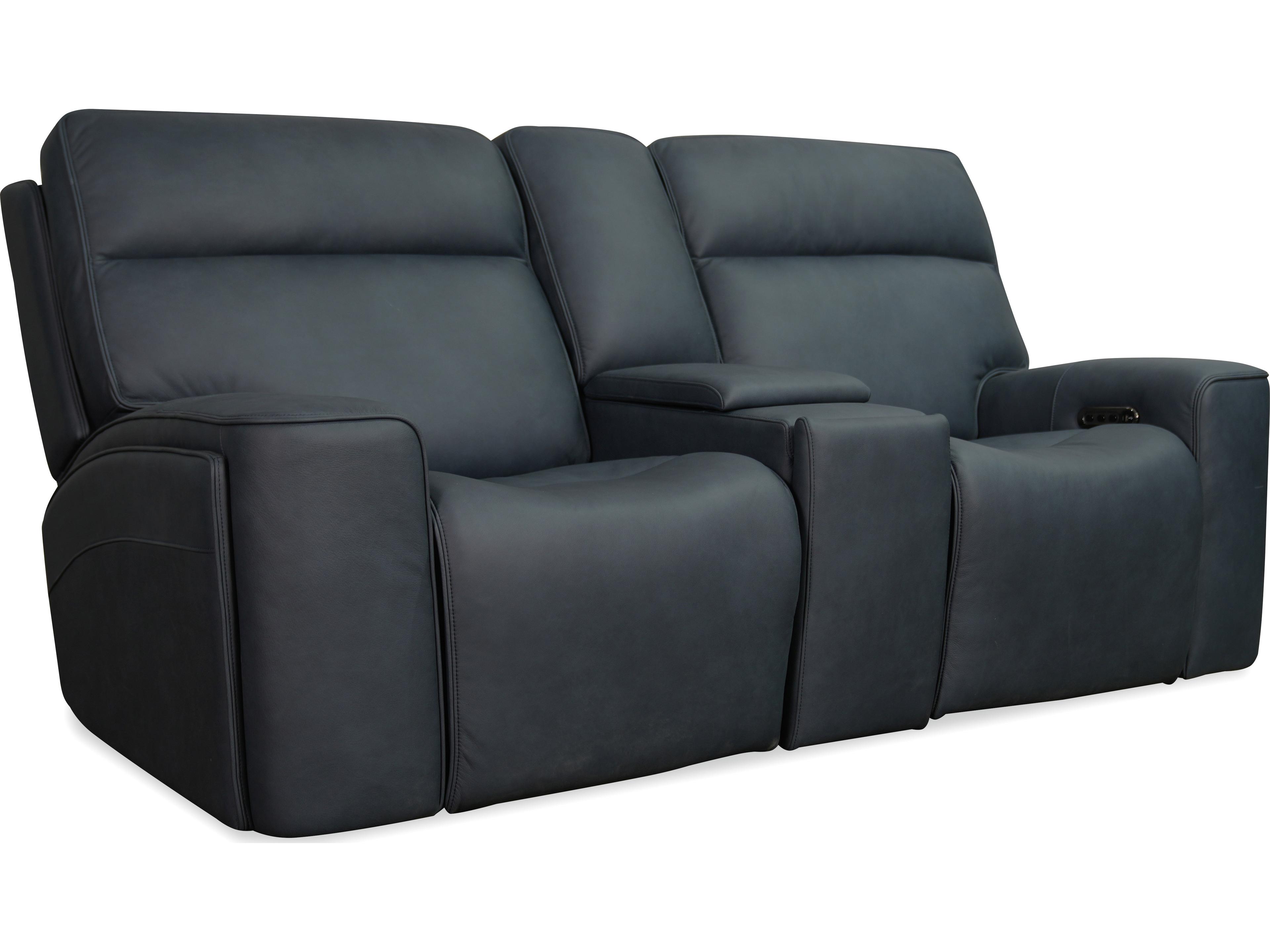 Riverton Power Gliding Console Loveseat with Power Headrest and Lumbar