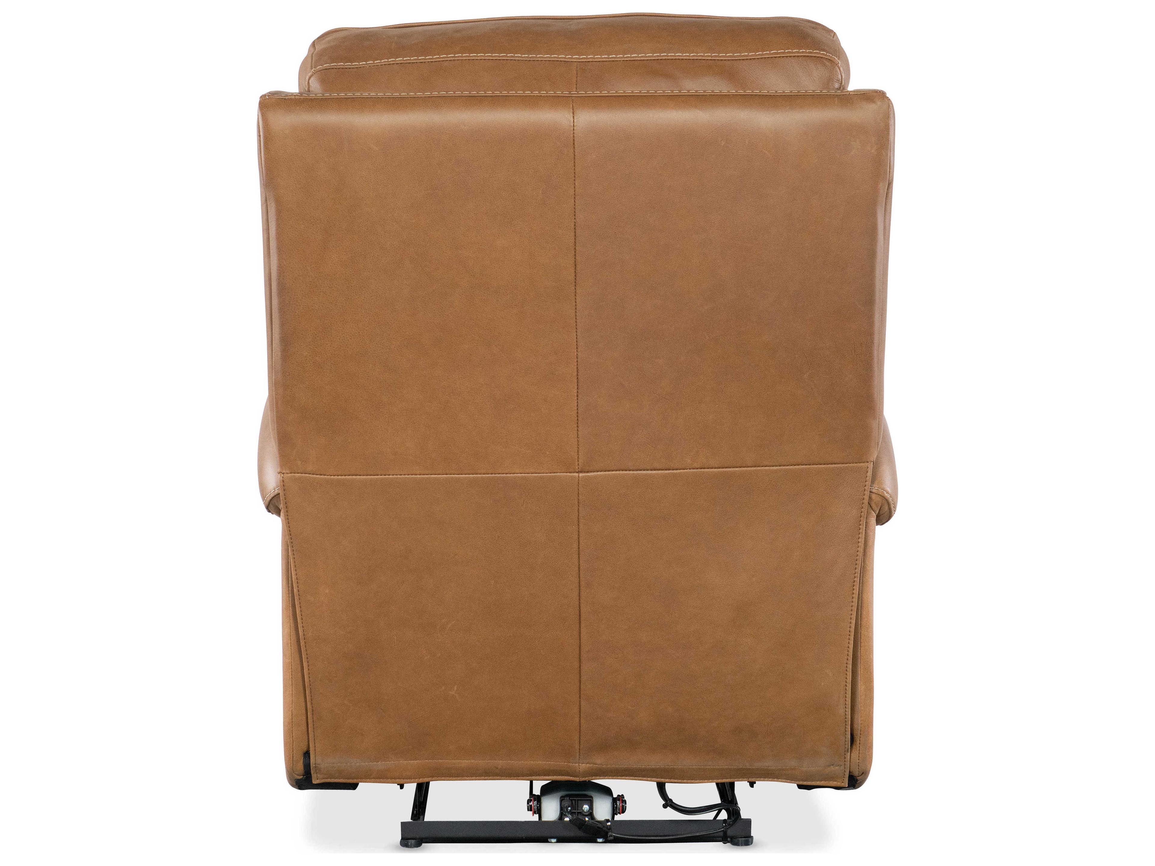 Hooker Furniture Somers Power Denver Coffee Brown Leather Recliner with Headrest