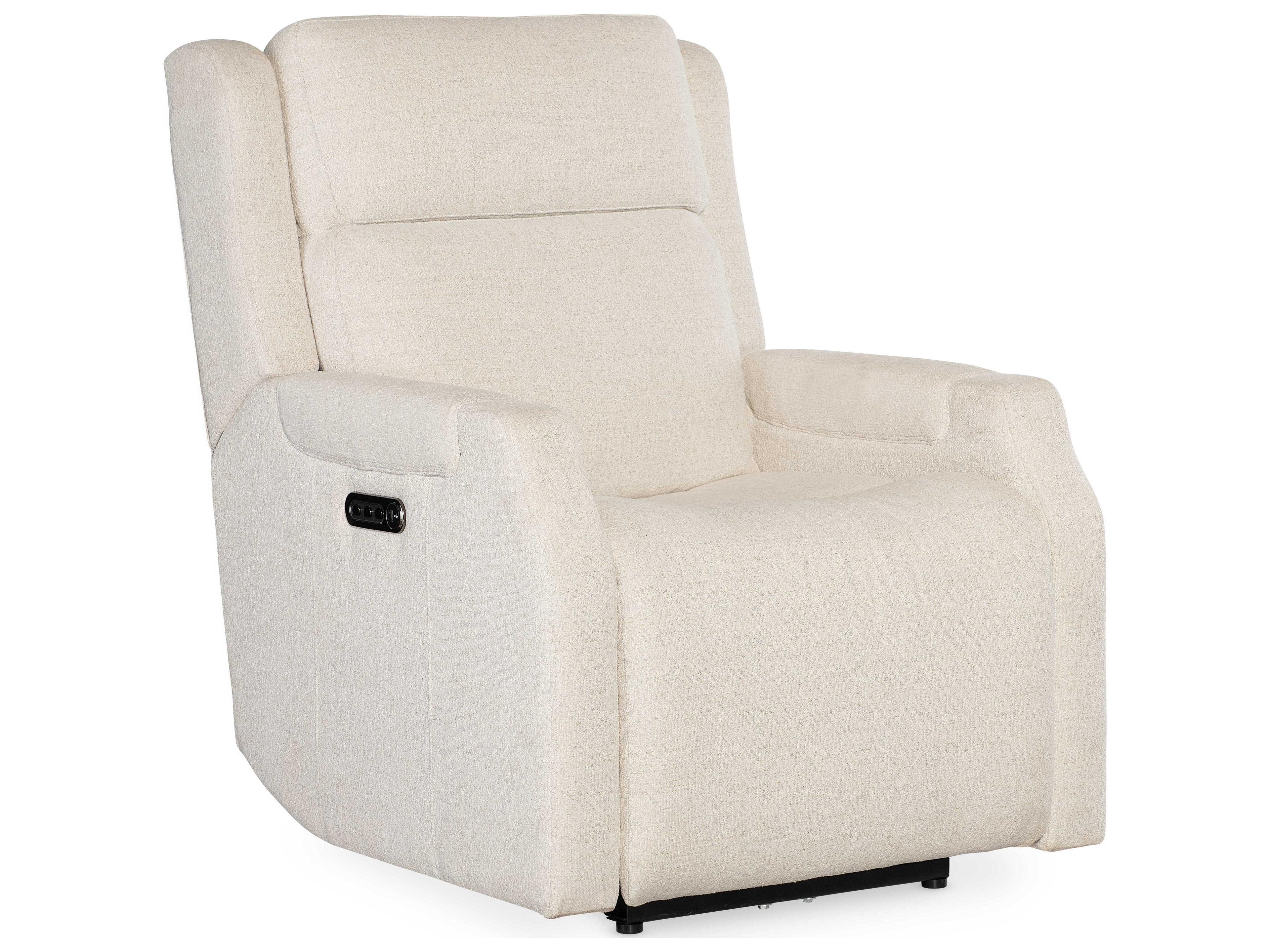 Ms White Upholstered Recliner