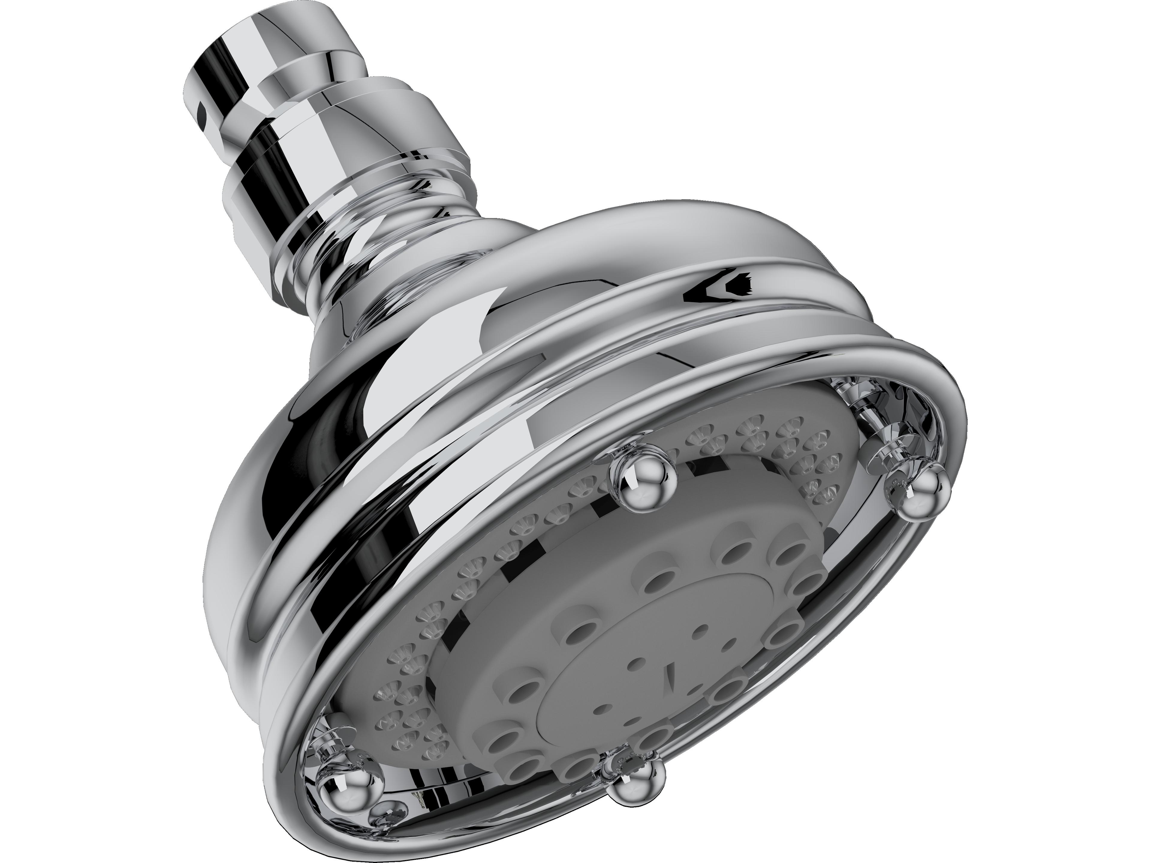 Polished Chrome Three Function 4" Showerhead