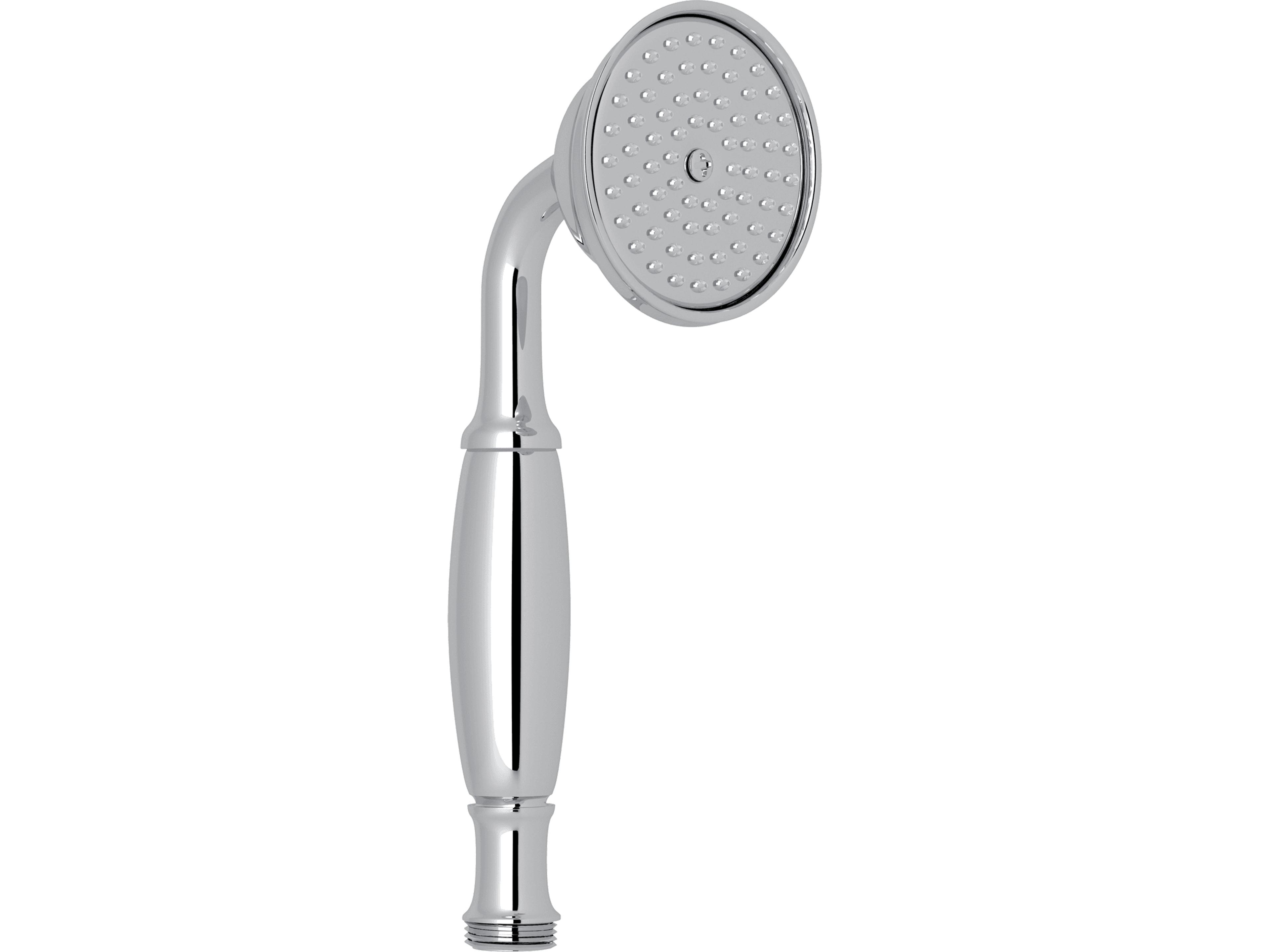 Polished Chrome Straight Handshower With Easy Clean Anti-Cal Spray Pattern