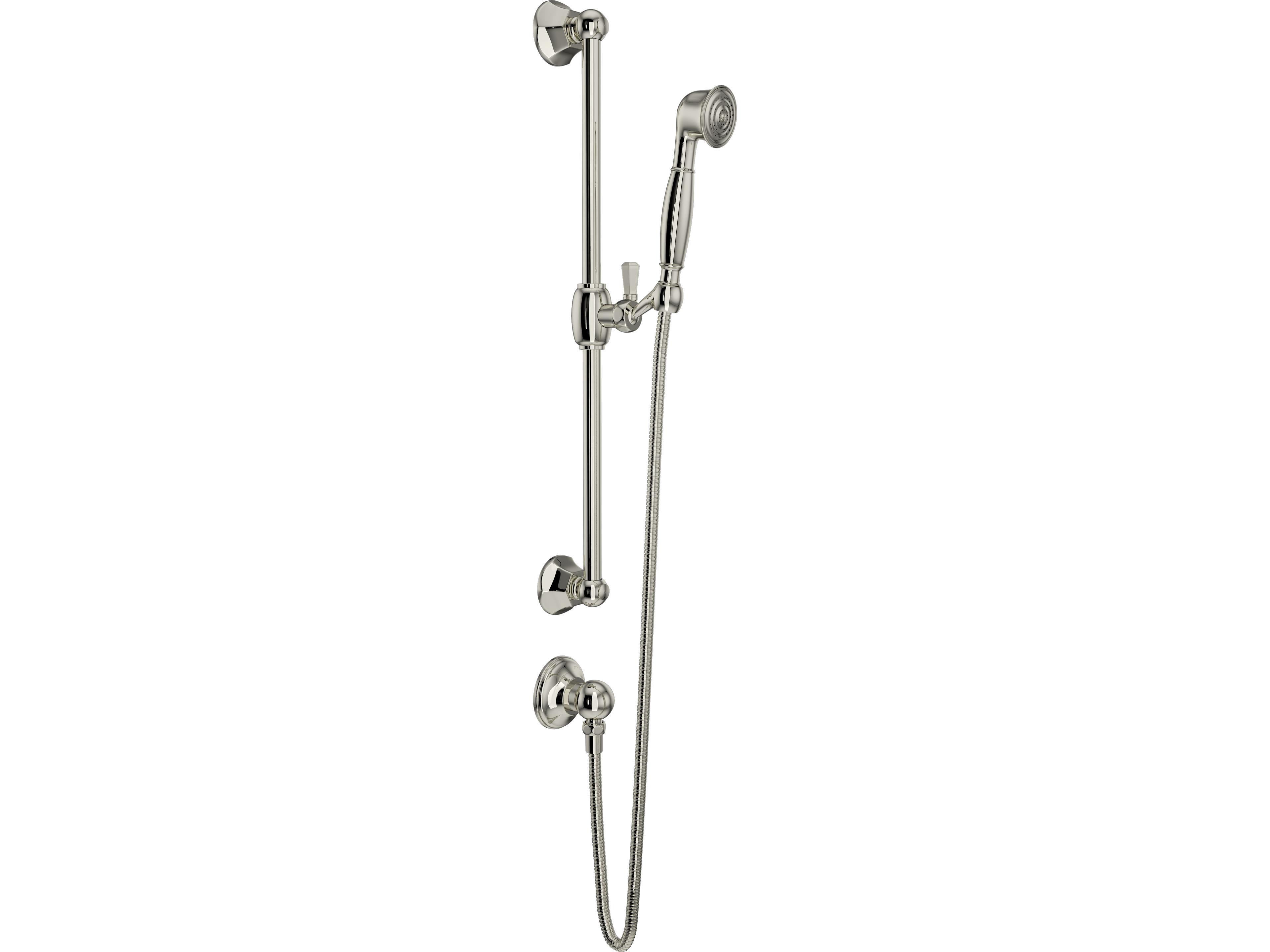 Palladian Italian Handshower Set In Polished Nickel with Handshower And Wall Outlet