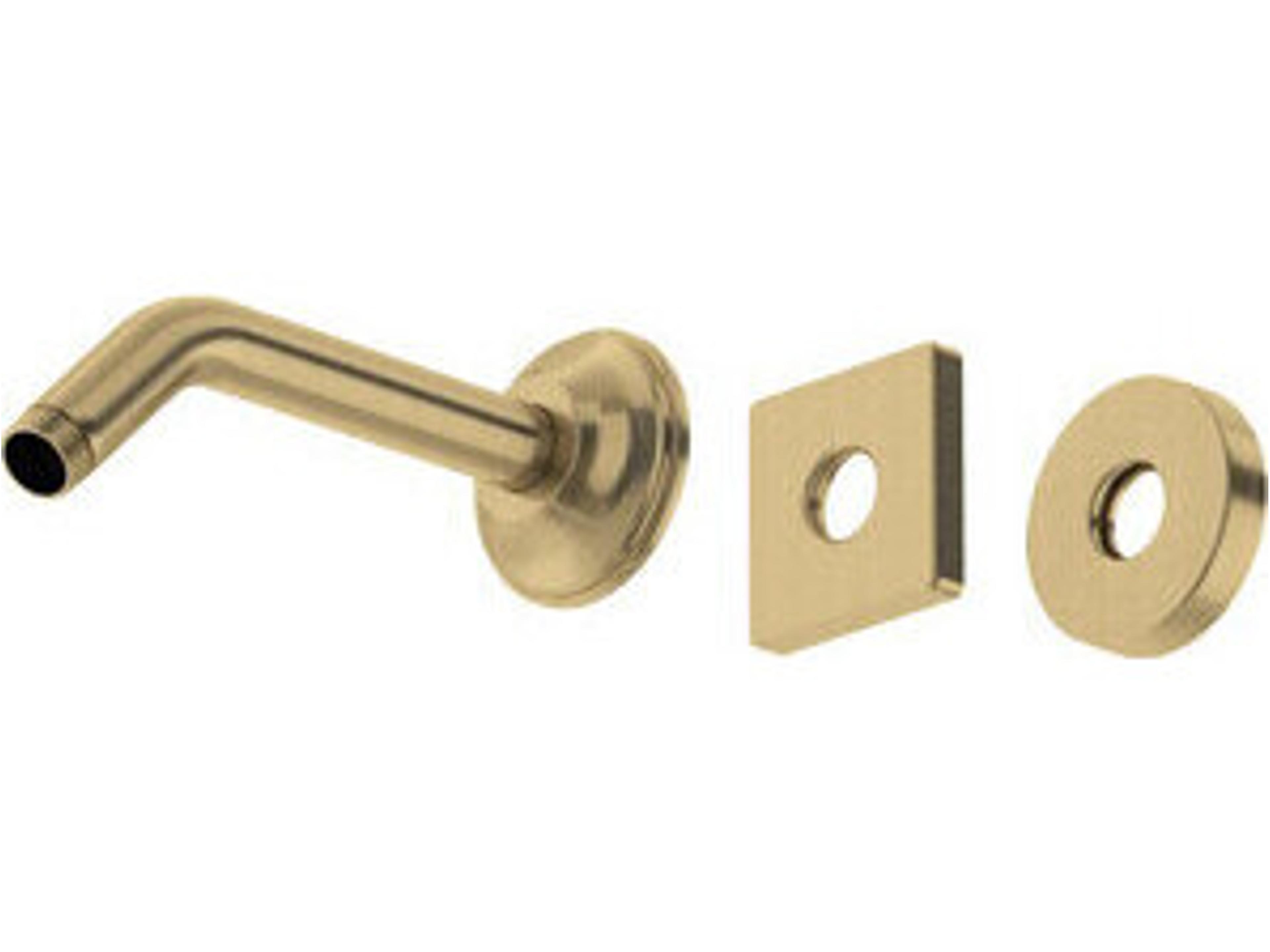 7" Antique Gold Reach Wall Mount Shower Arm