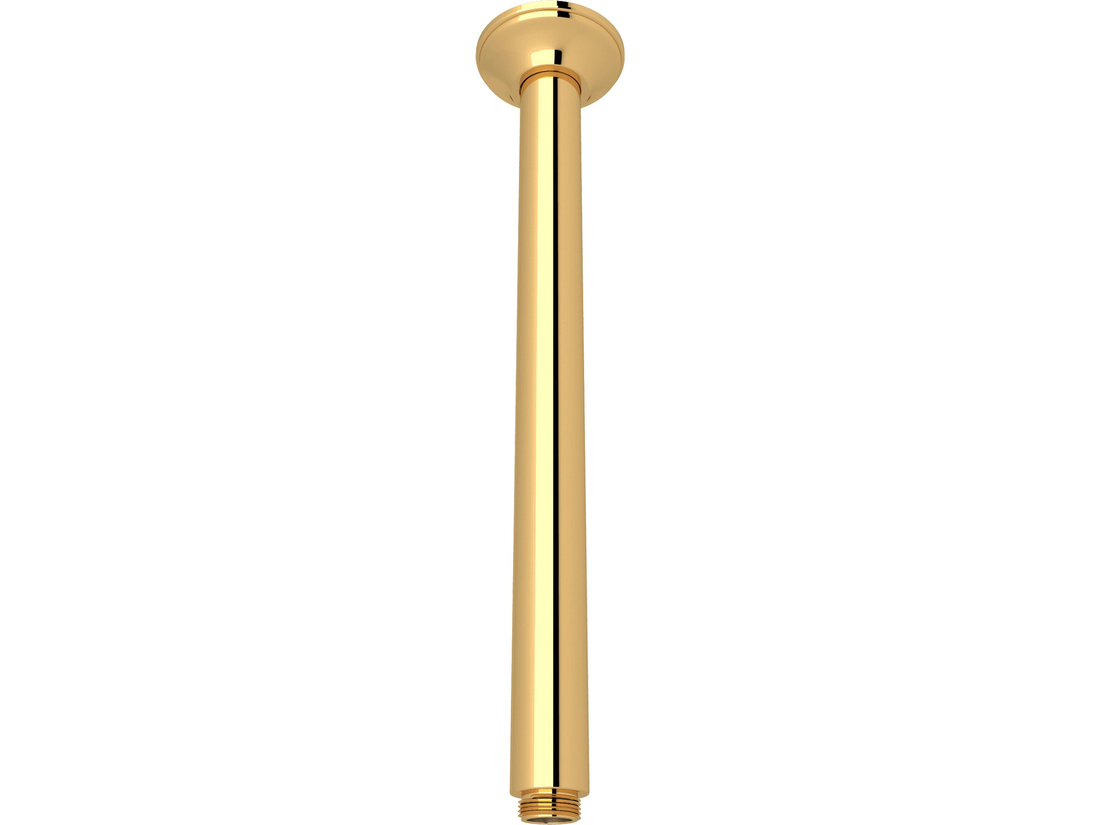 Shower Arm In Italian Brass