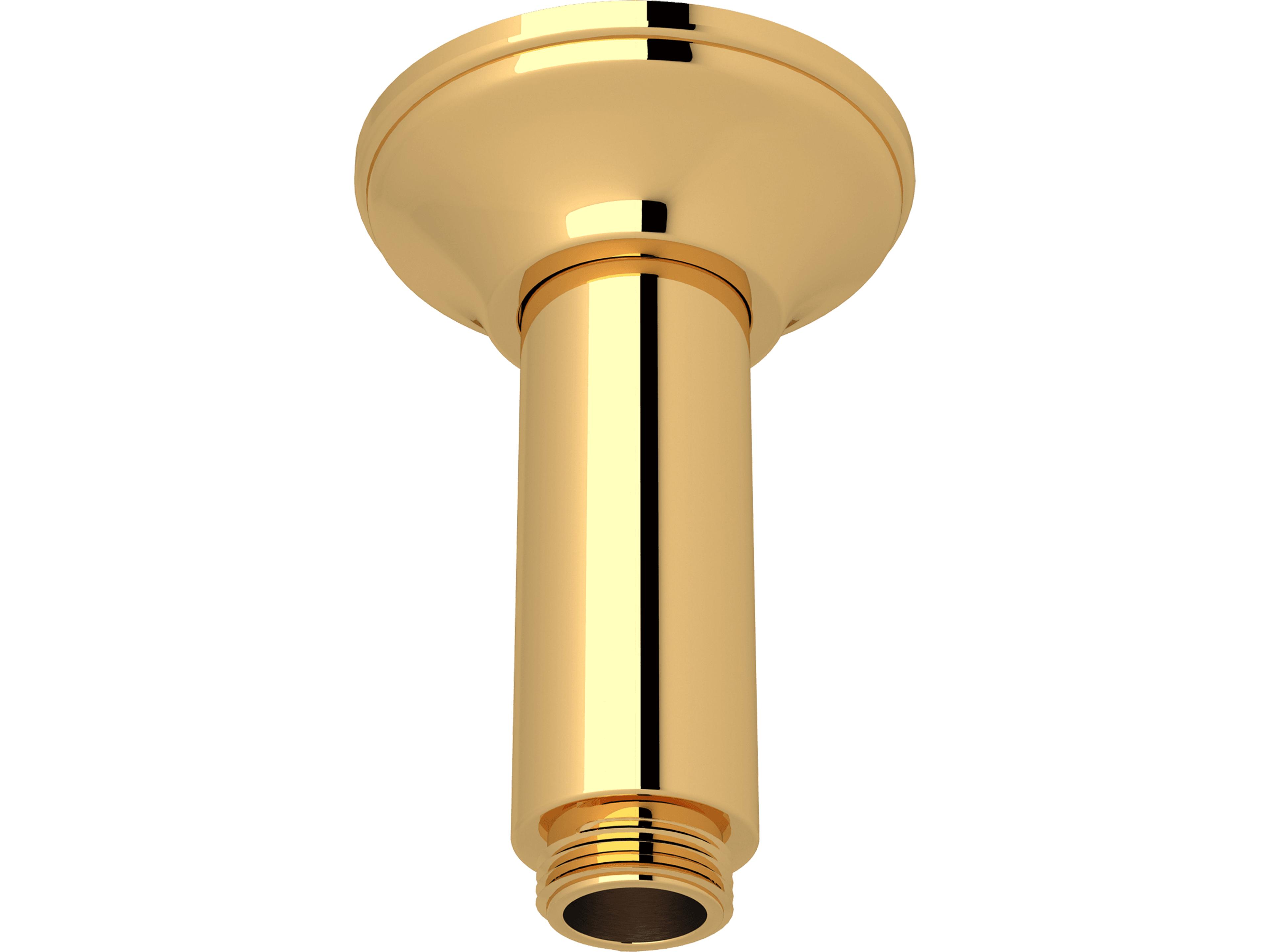 Shower Arm In Italian Brass