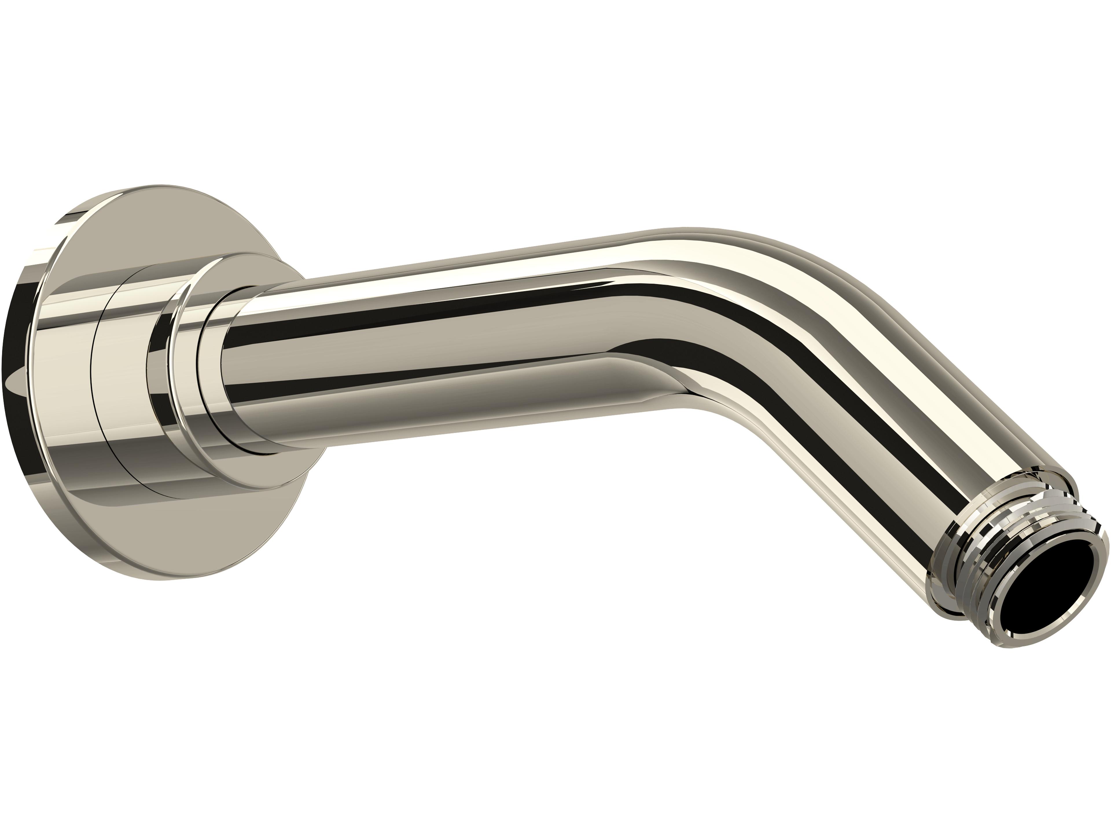 7" Polished Nickel Reach Wall Mount Shower Arm