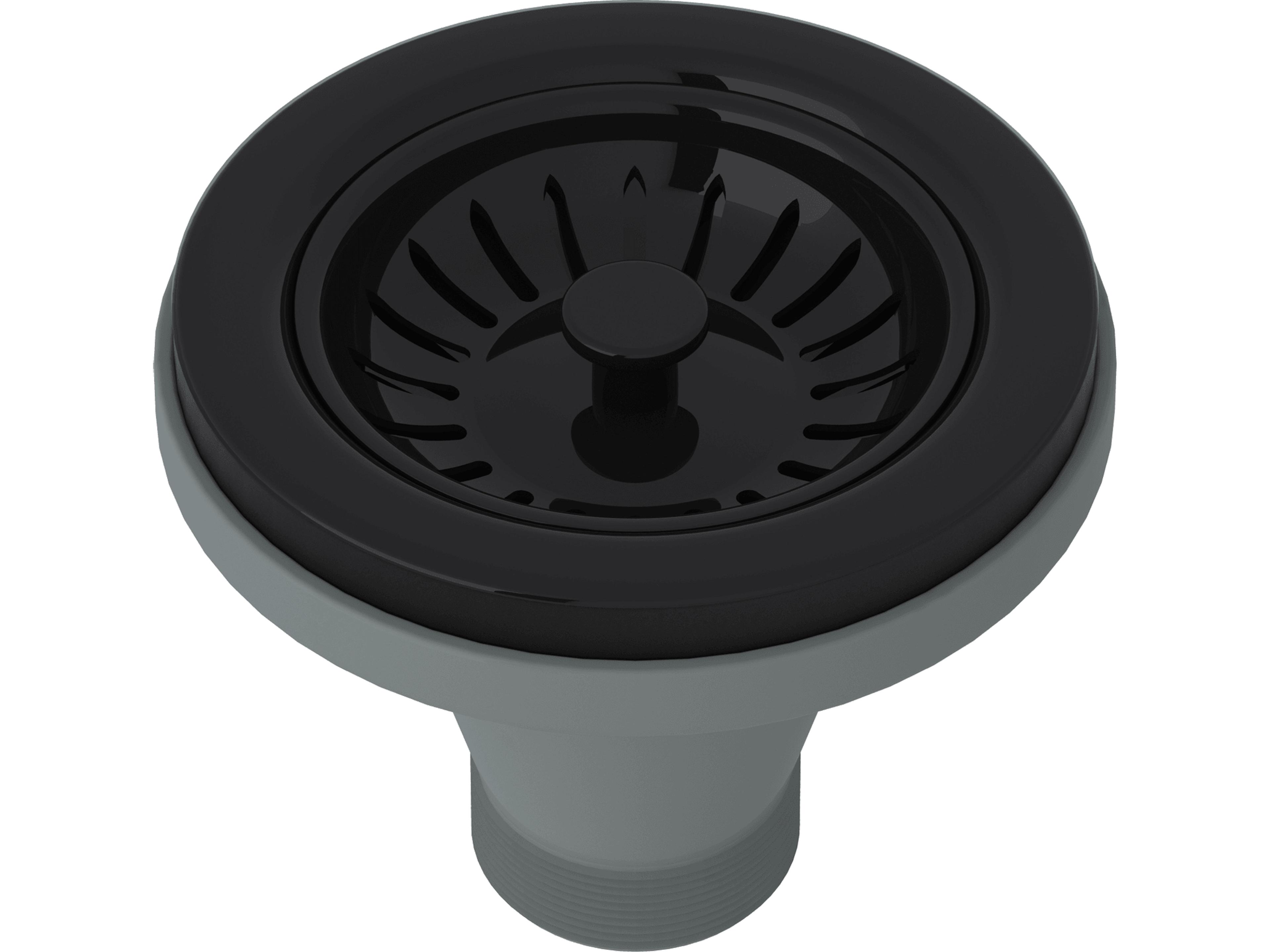 Basket Strainer Without Pop-Up In Black Manual Operation