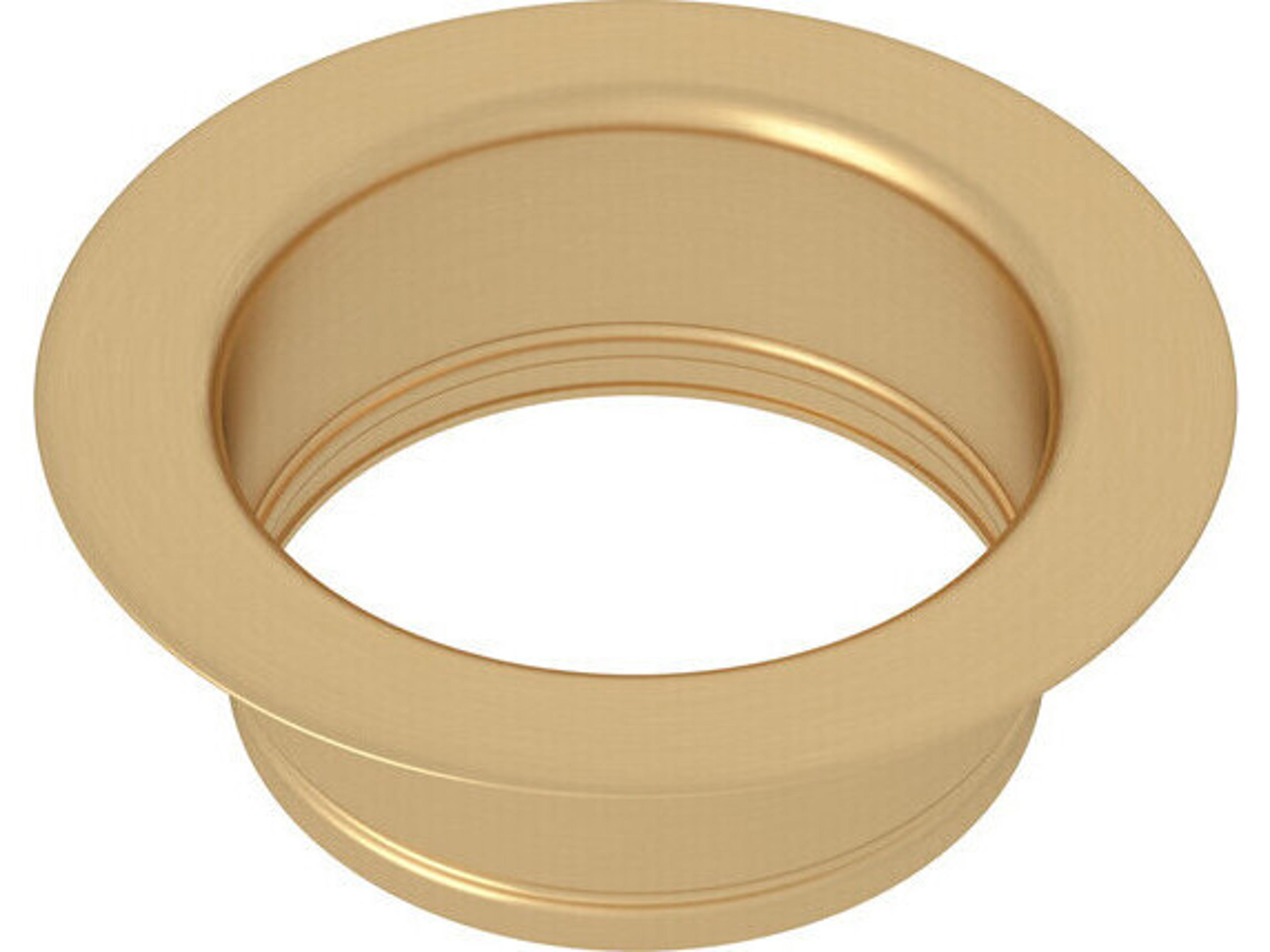 I.S.E. Disposal Flange In Satin English Gold Escutcheon Or Throat
