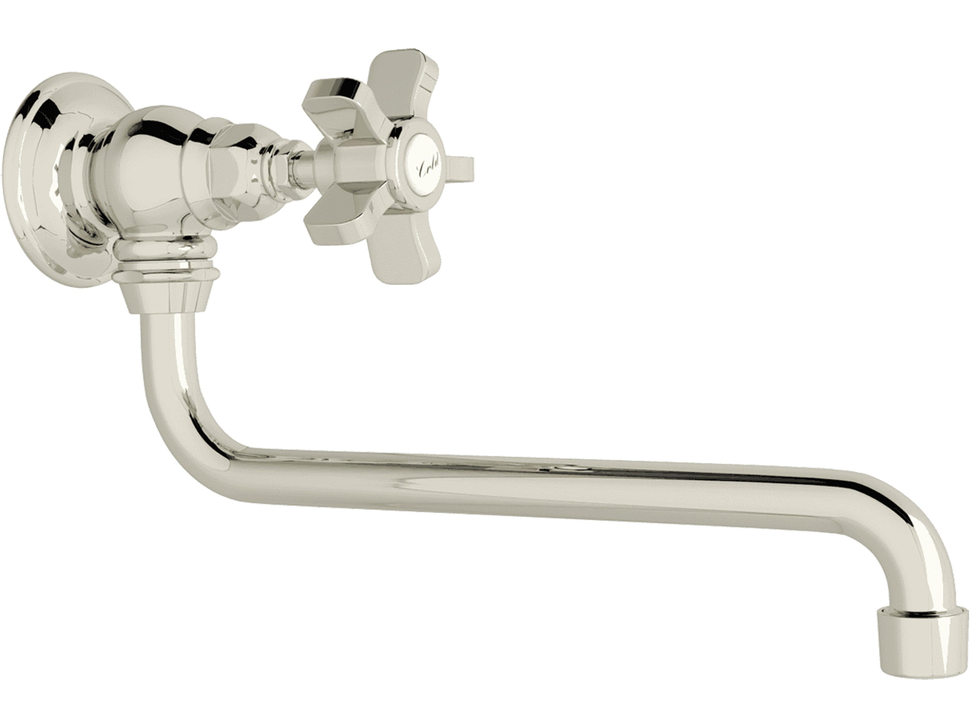Rohl Polished Nickel Kitchen Wall Mounted Pot Filler 