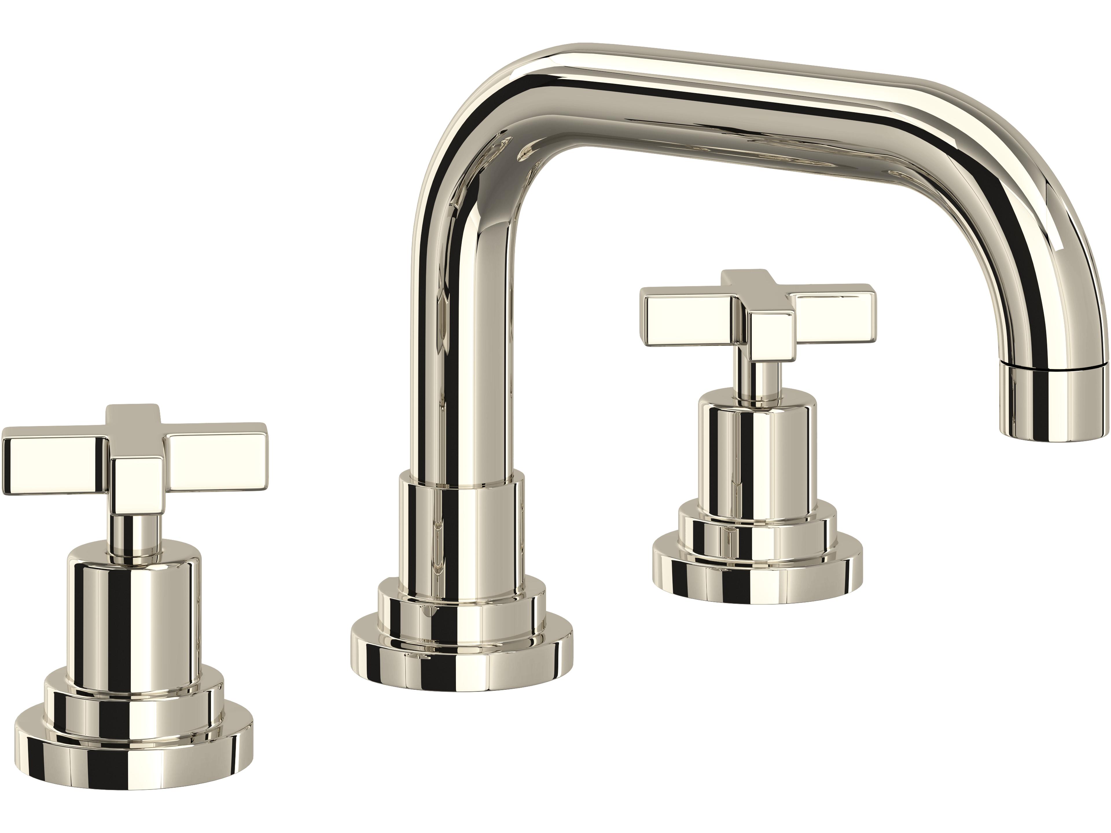 Lombardia Bath Widespread Lavatory Faucet In Polished Nickel