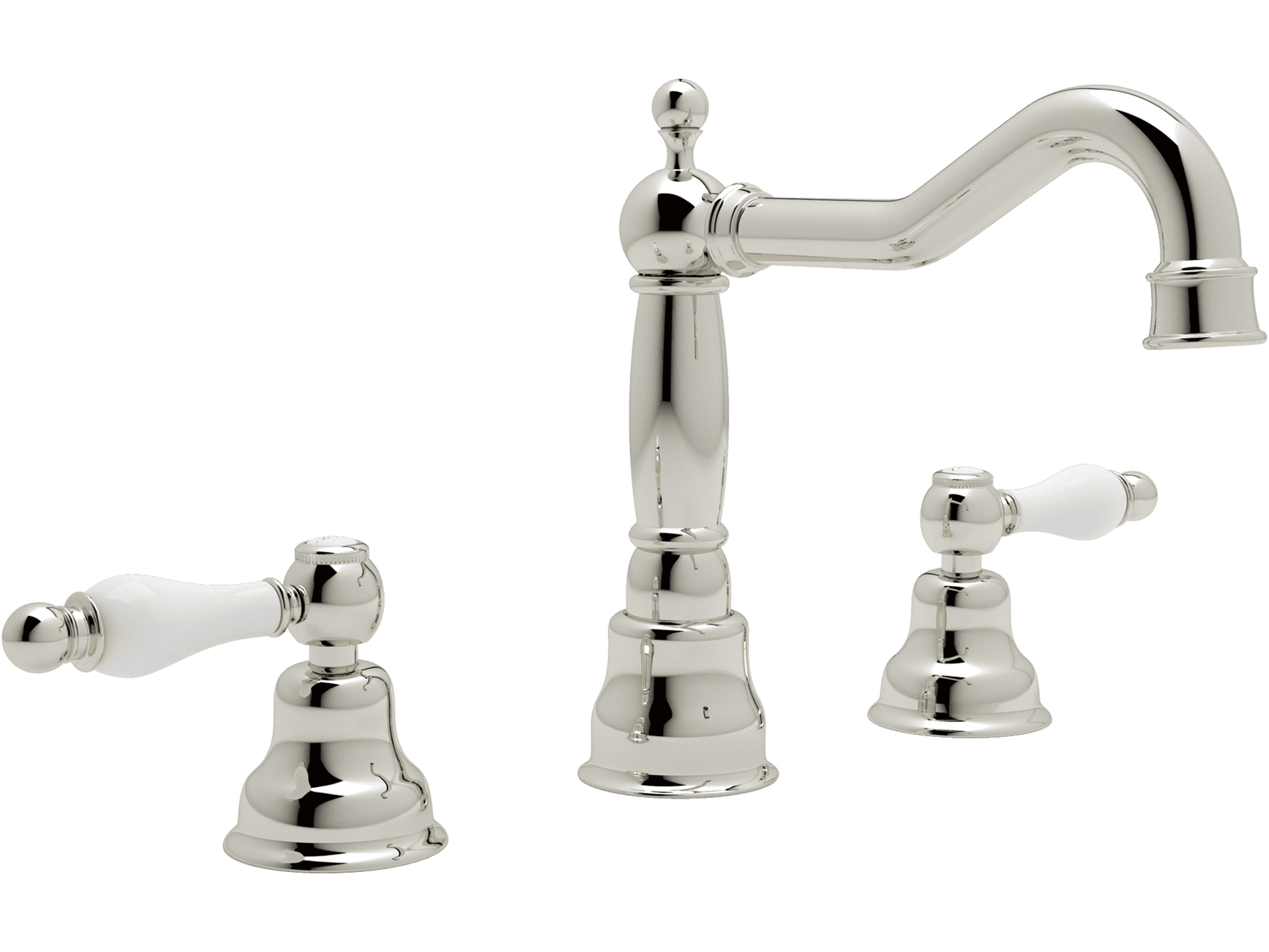 Arcana Widespread Spout Lavatory Faucet In Polished Nickel