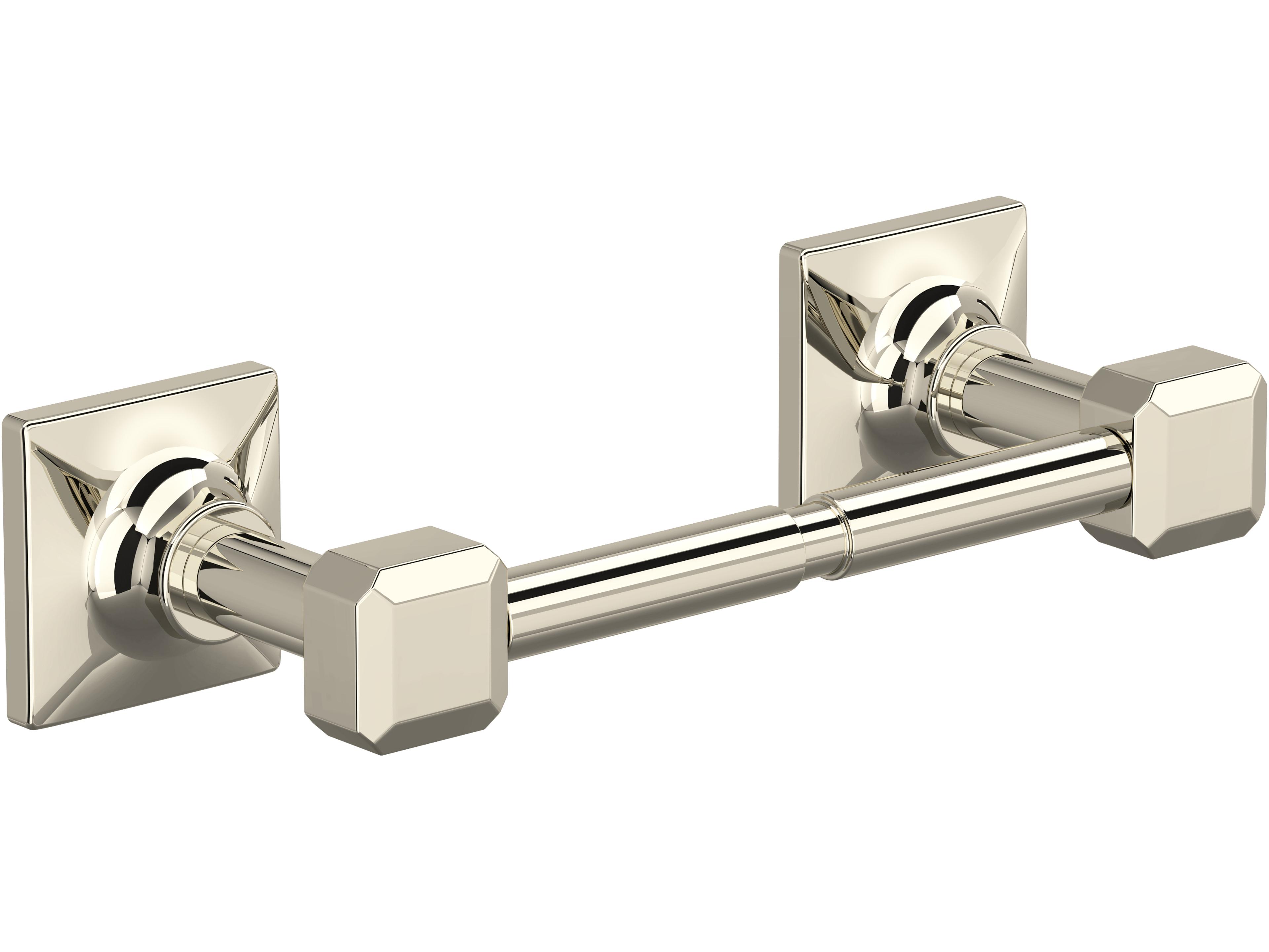 Apothecary Polished Nickel Toilet Paper Holder