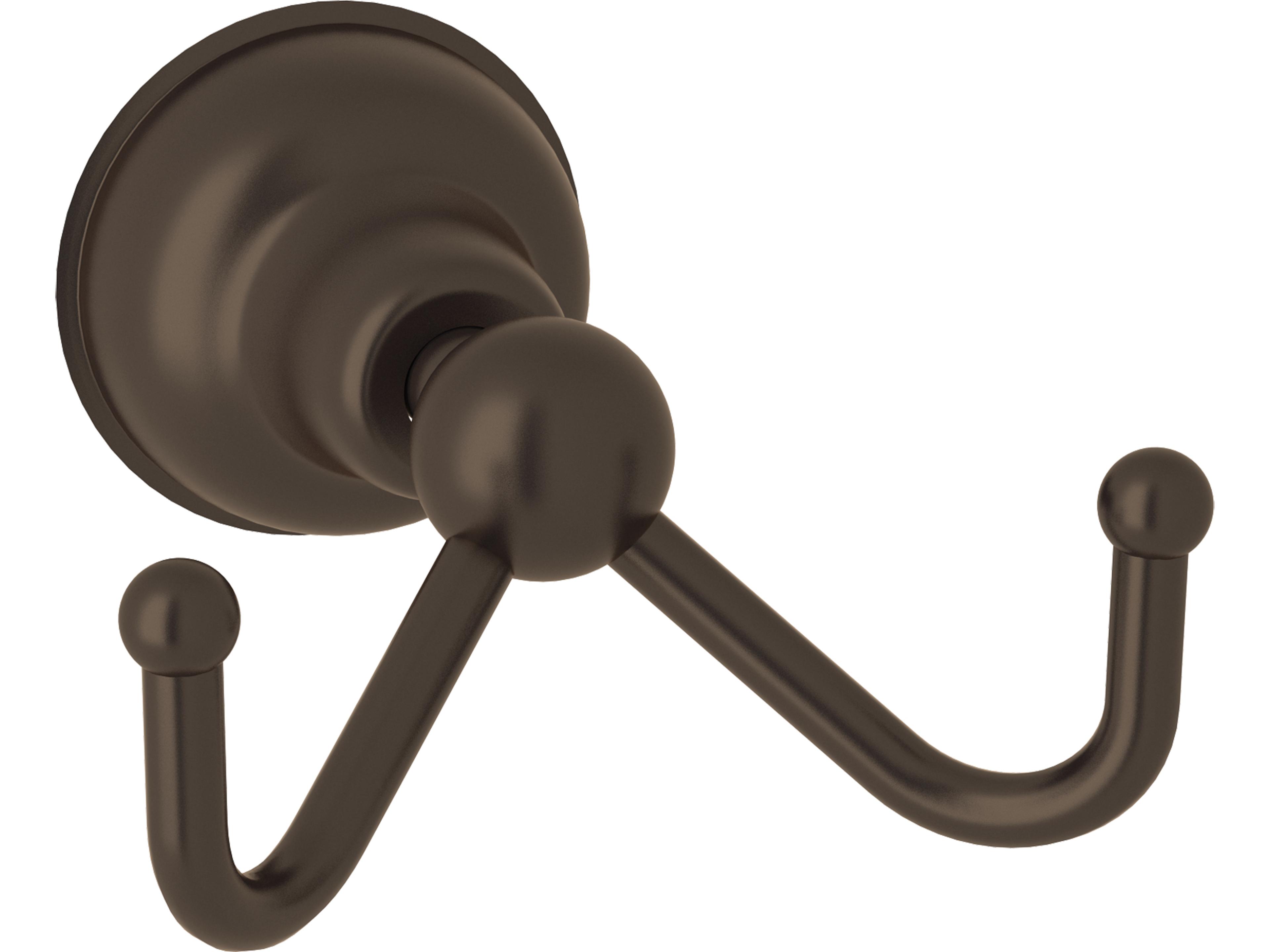 Arcana Double Robe Hook In Tuscan Brass