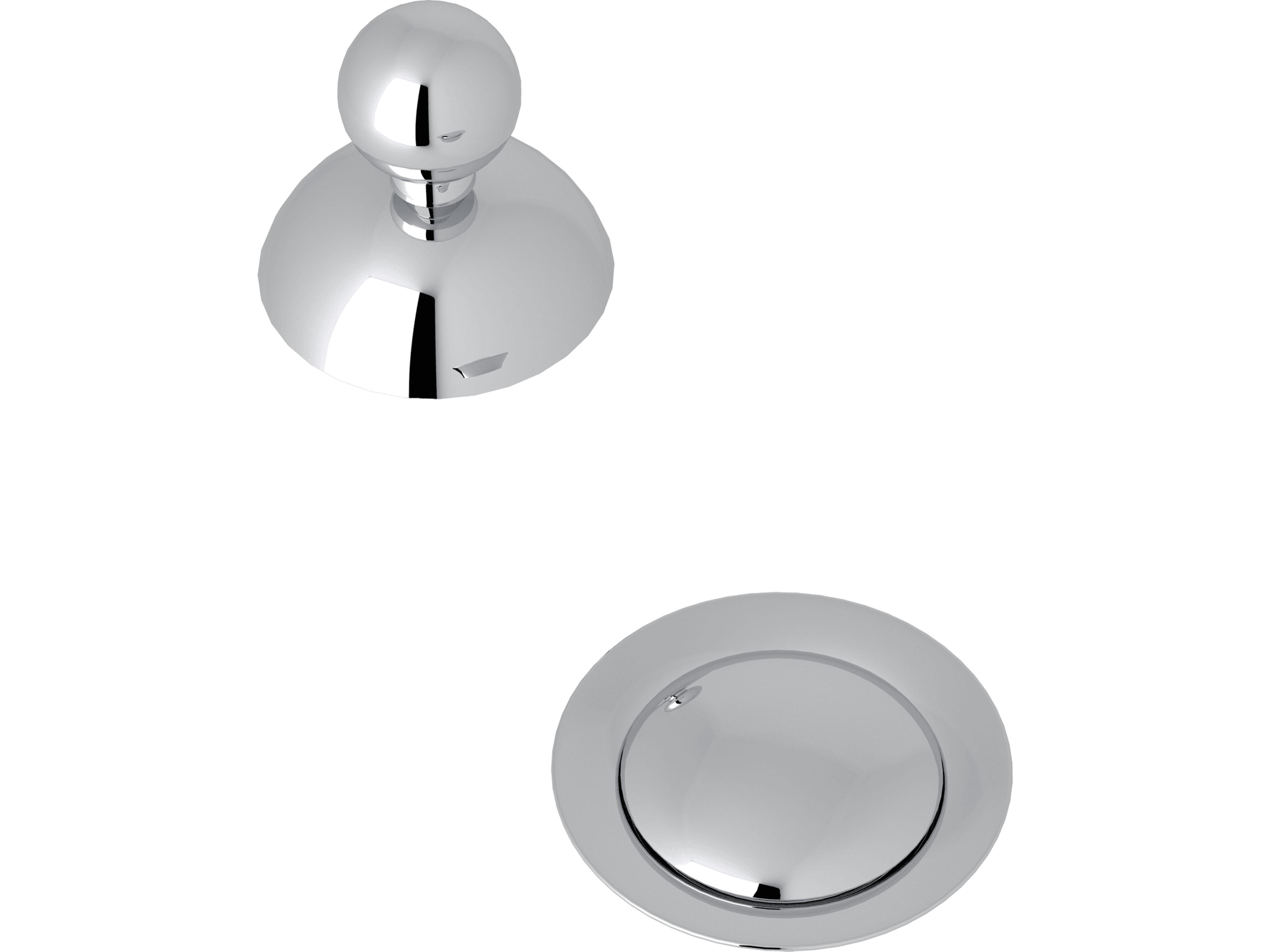 Bath Remote Pop-Up Set In Polished Chrome