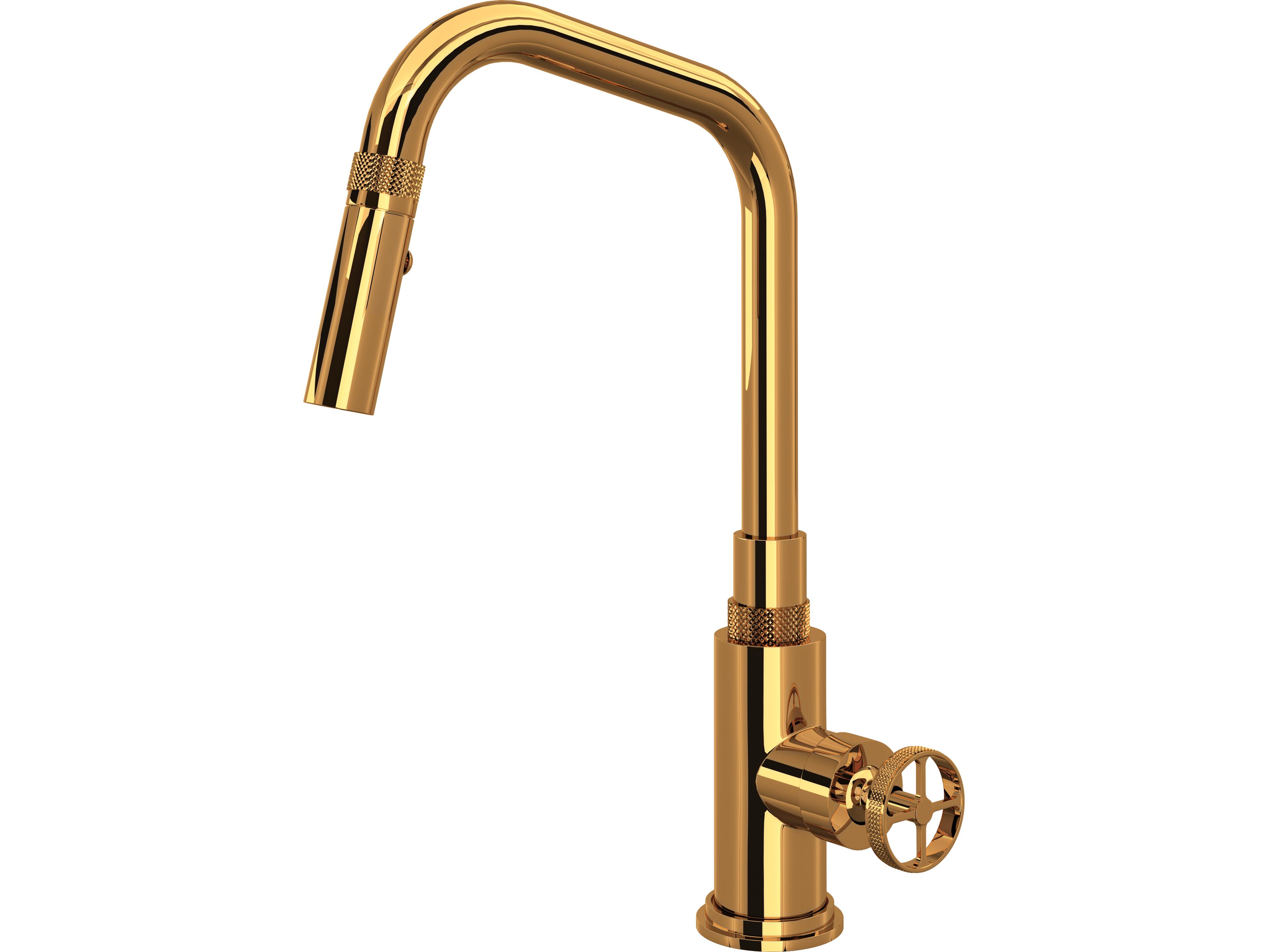 Campo Italian Brass Pull-Down Kitchen Faucet