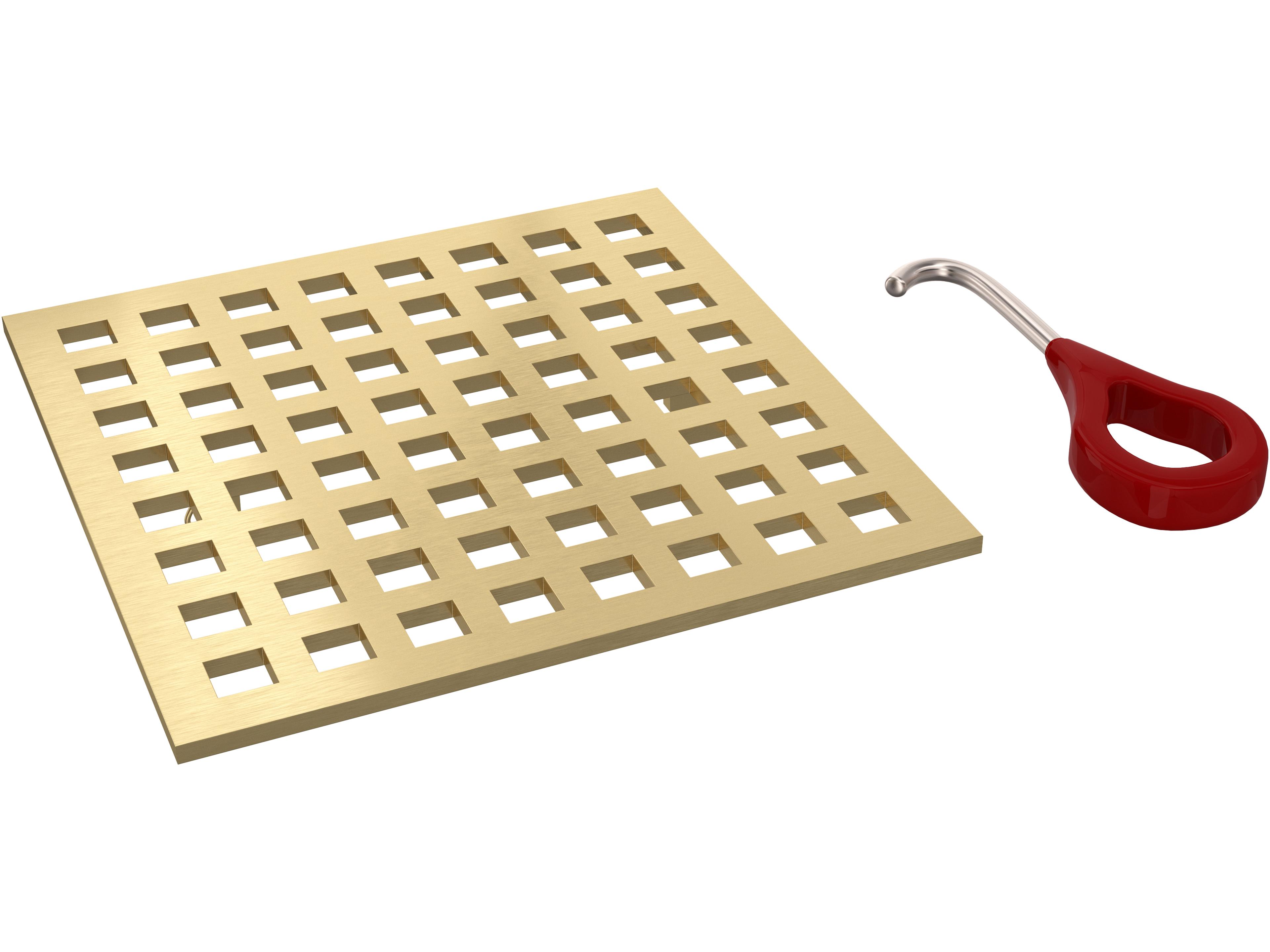 Antique Gold Matrix Decorative Drain Cover