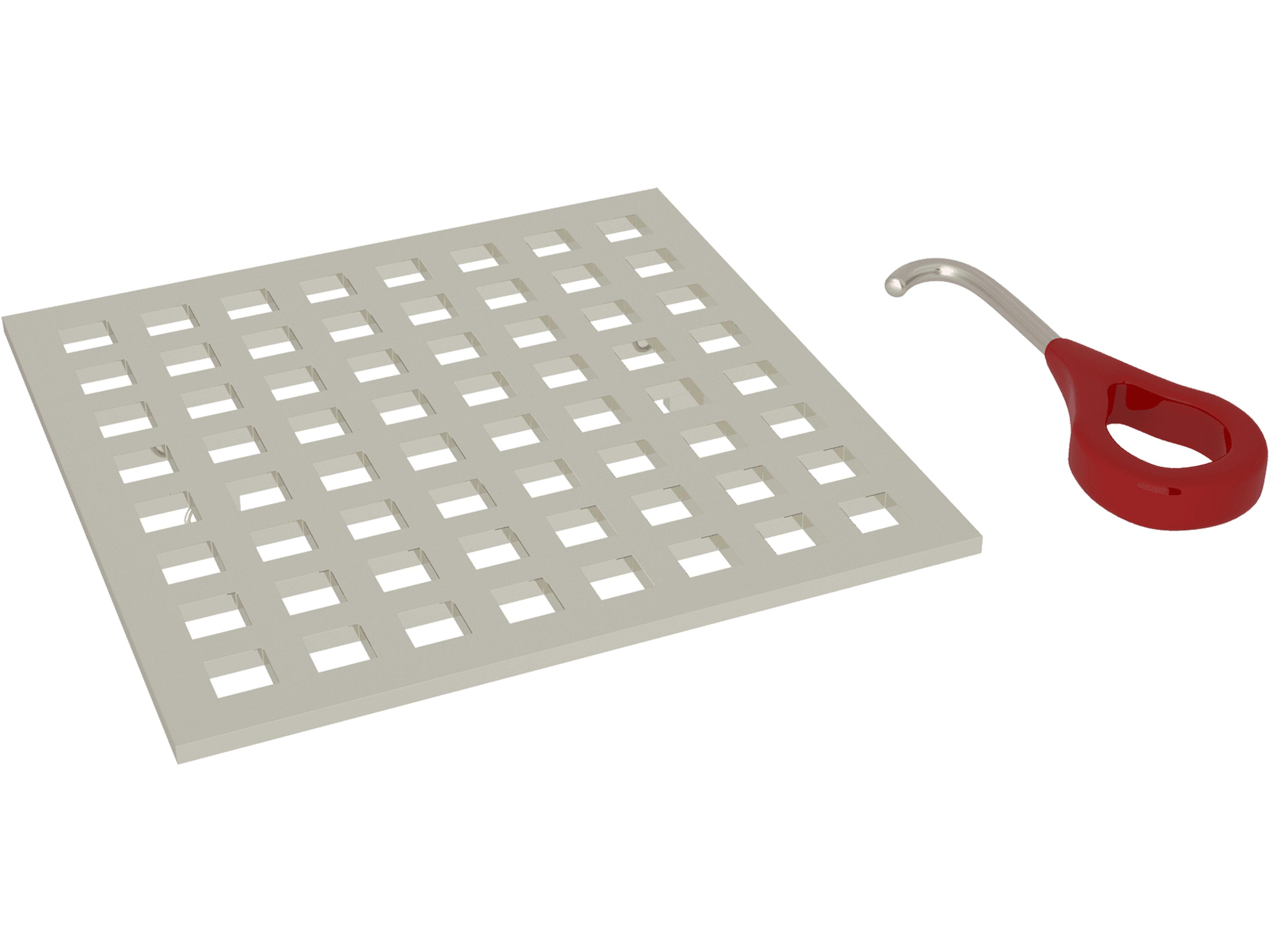 Decorative Shower Drain Matrix 5" Decorative Drain Cover In Polished Nickel