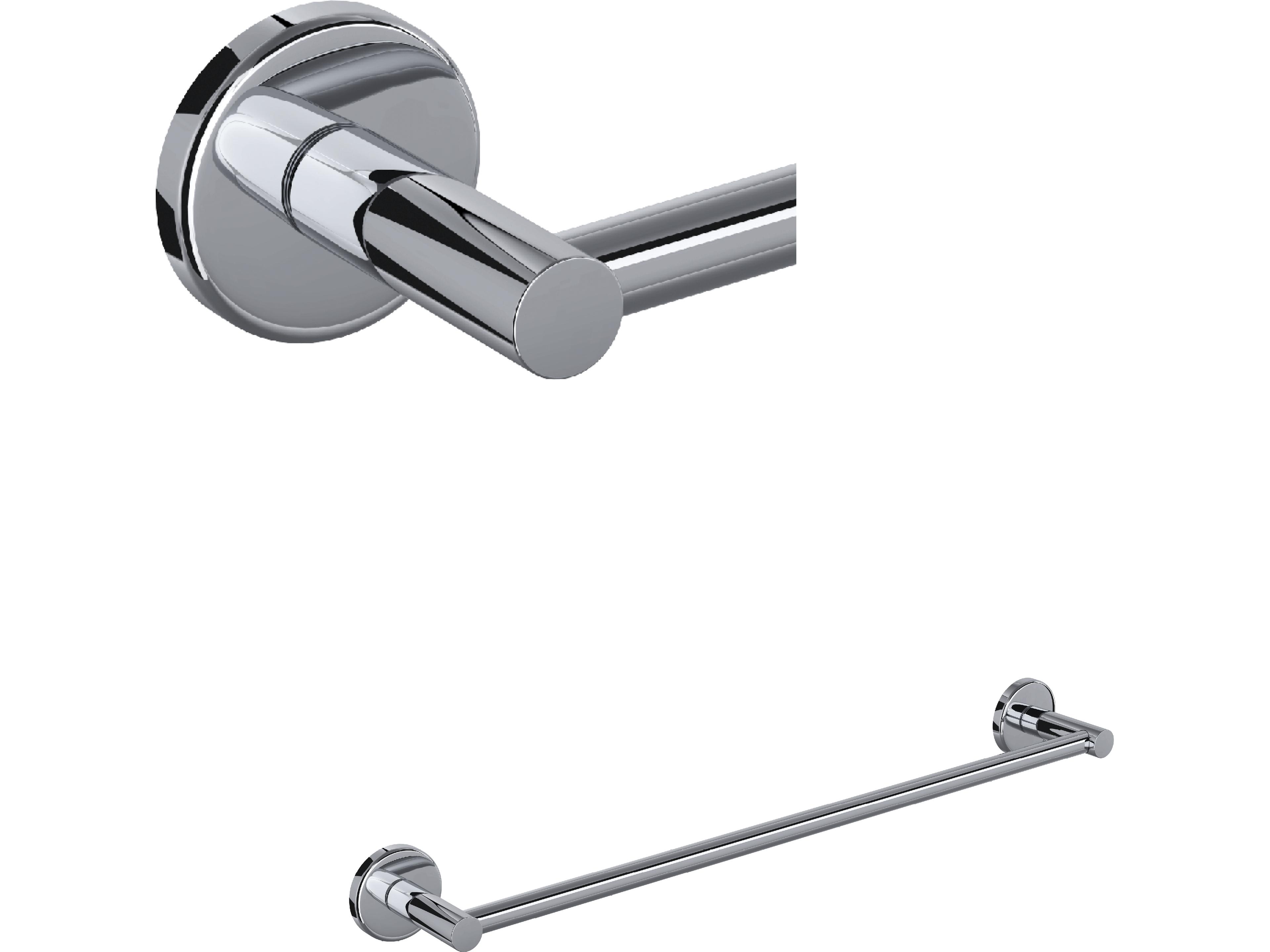 Lombardia Single Towel Bar In Polished Chrome