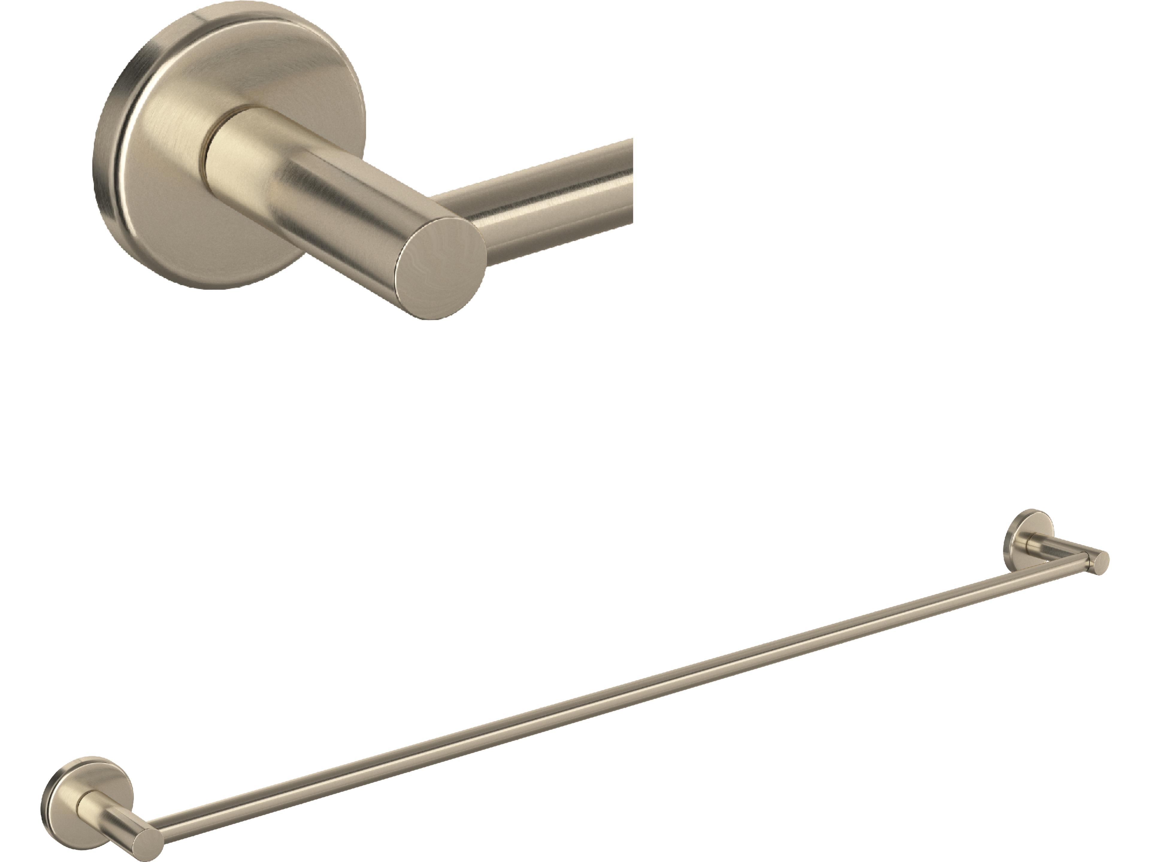 Lombardia Single Towel Bar In Satin Nickel