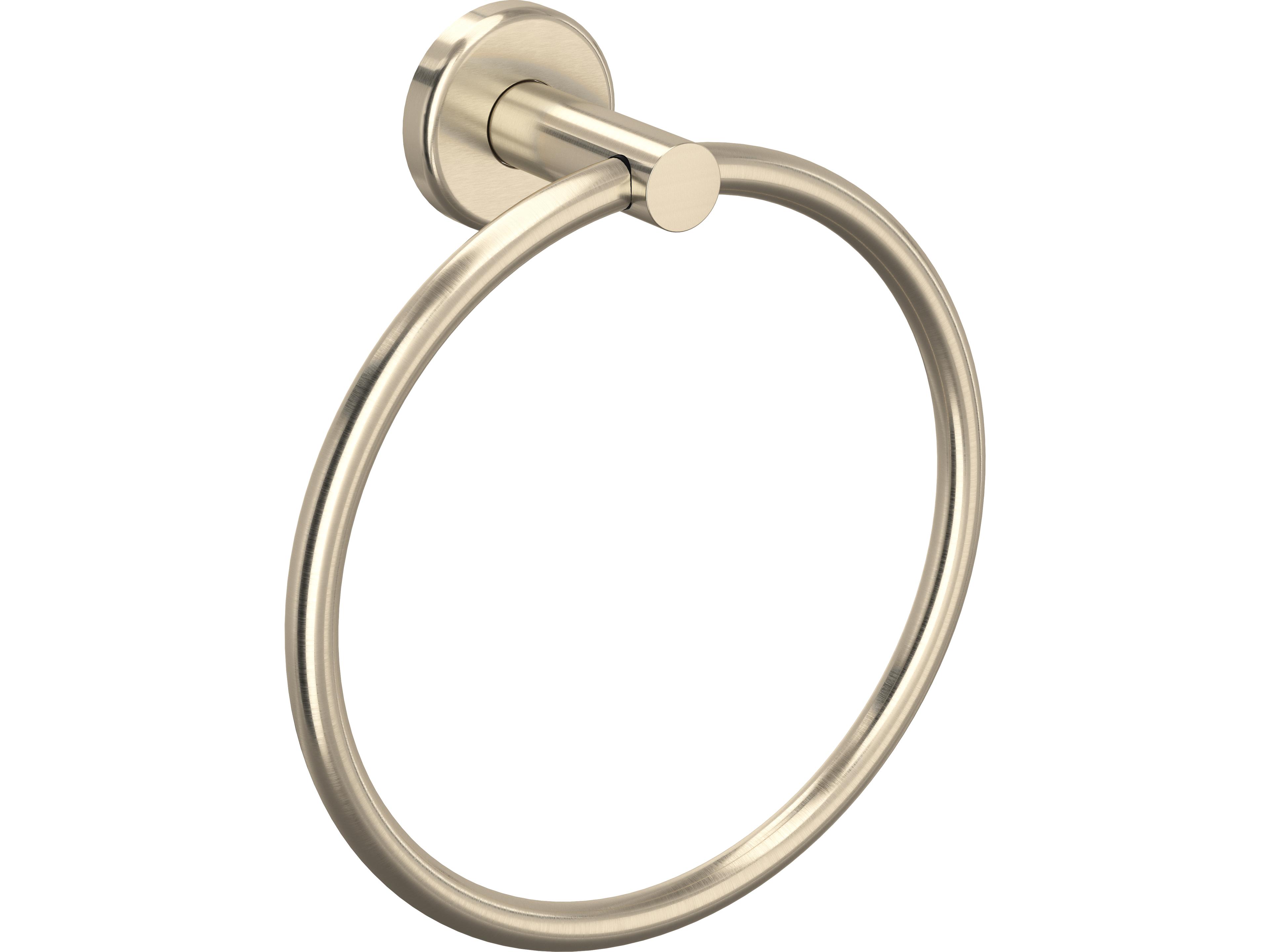 Lombardia Avanti Bath Towel Ring In Satin Nickel