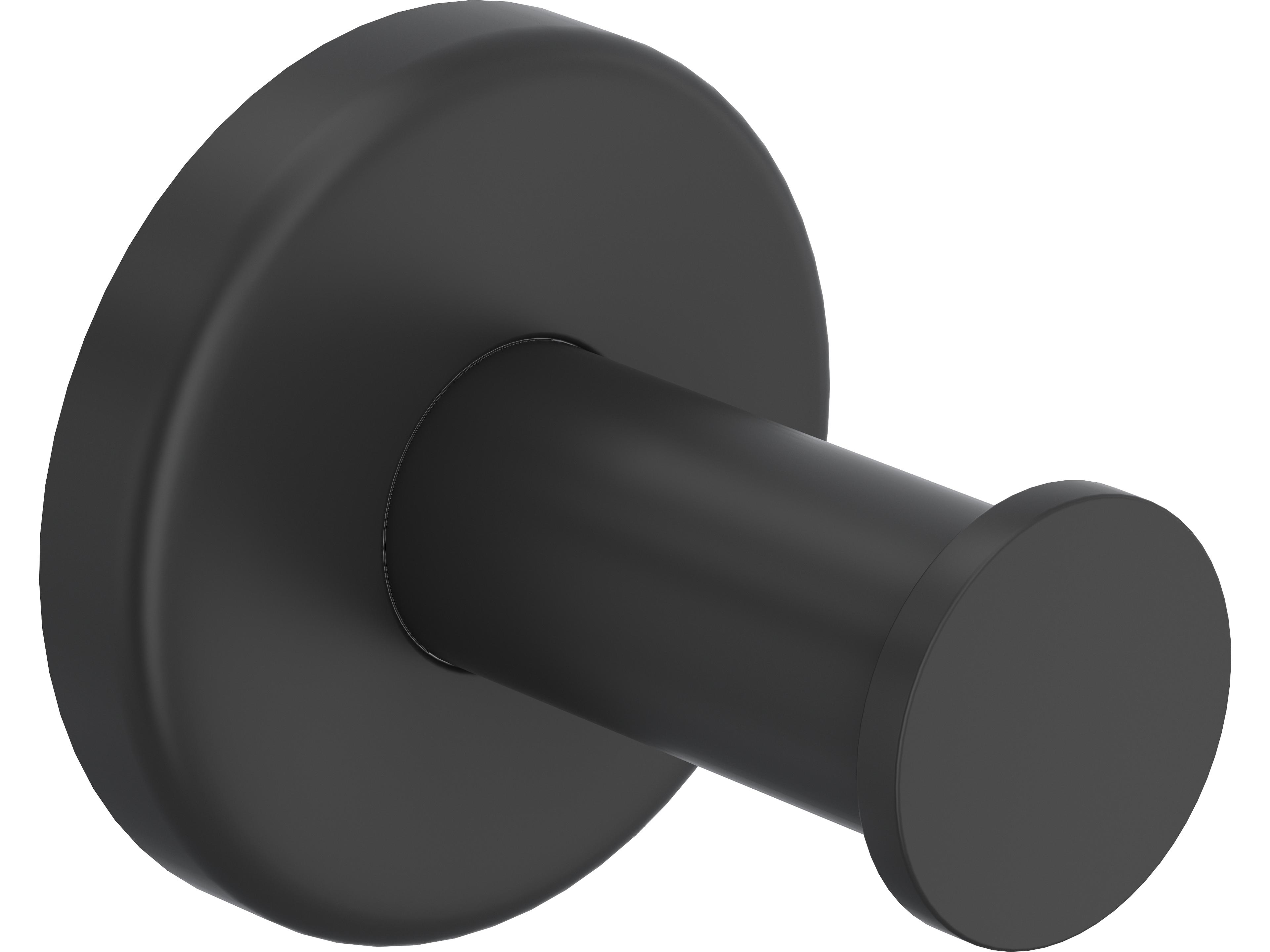 Lombardia Avanti Bath Single Robe Hook In Matte Black