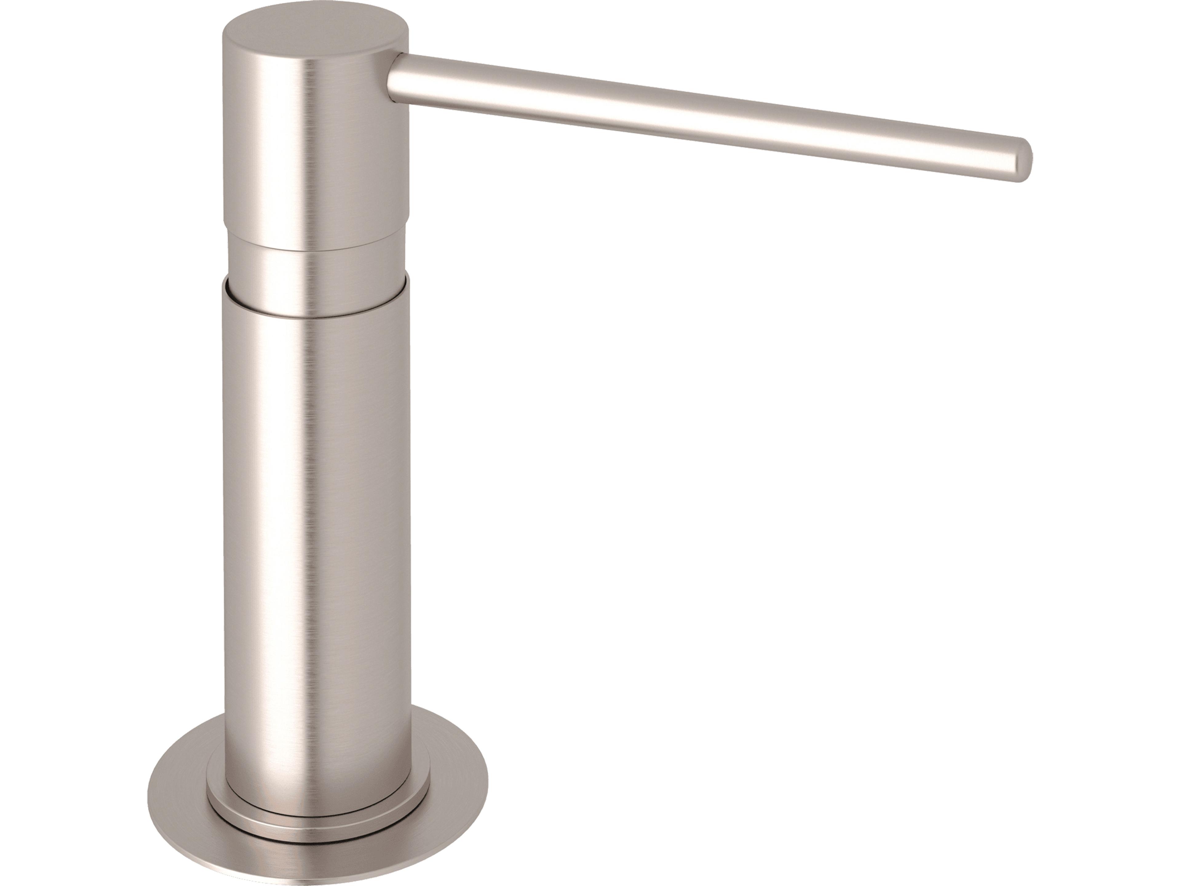 Soap/Lotion Dispenser With 5" Height And One Touch System In Satin Nickel