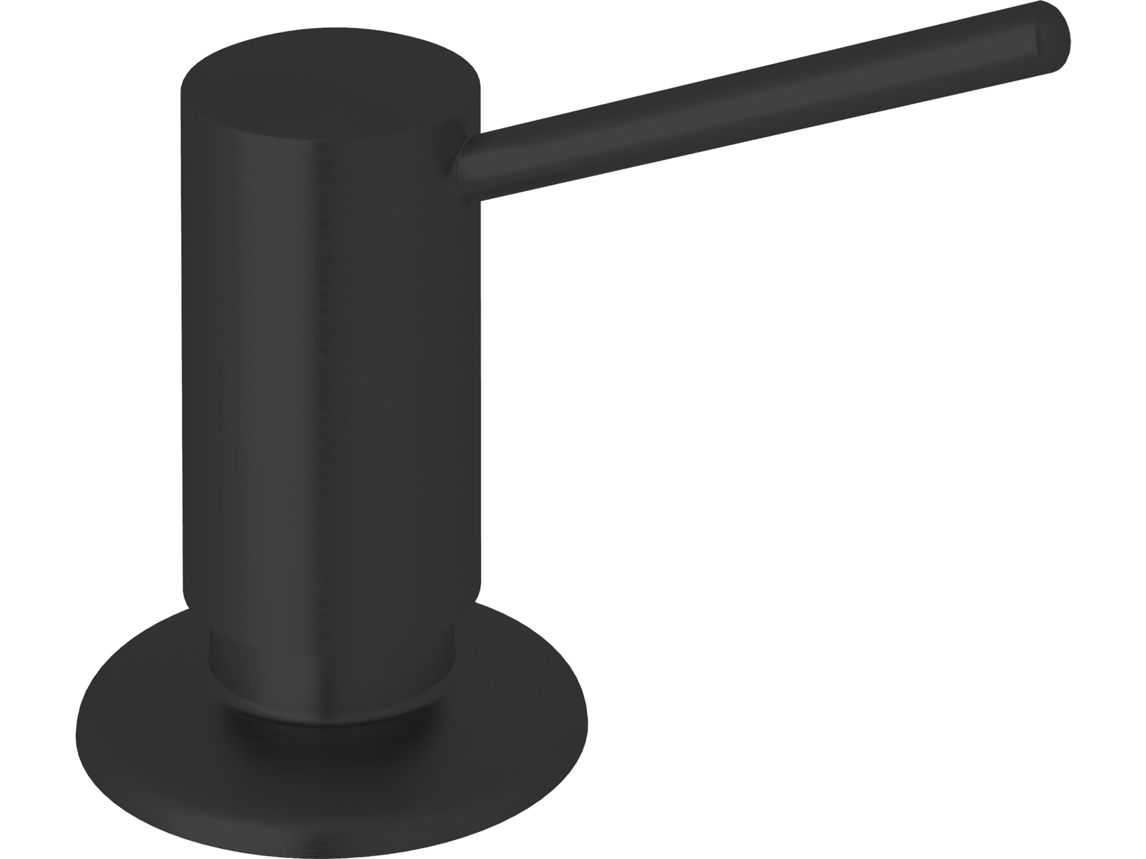 Lux Soap/Lotion Dispenser With 3 Reach And One Touch System In Matte Black