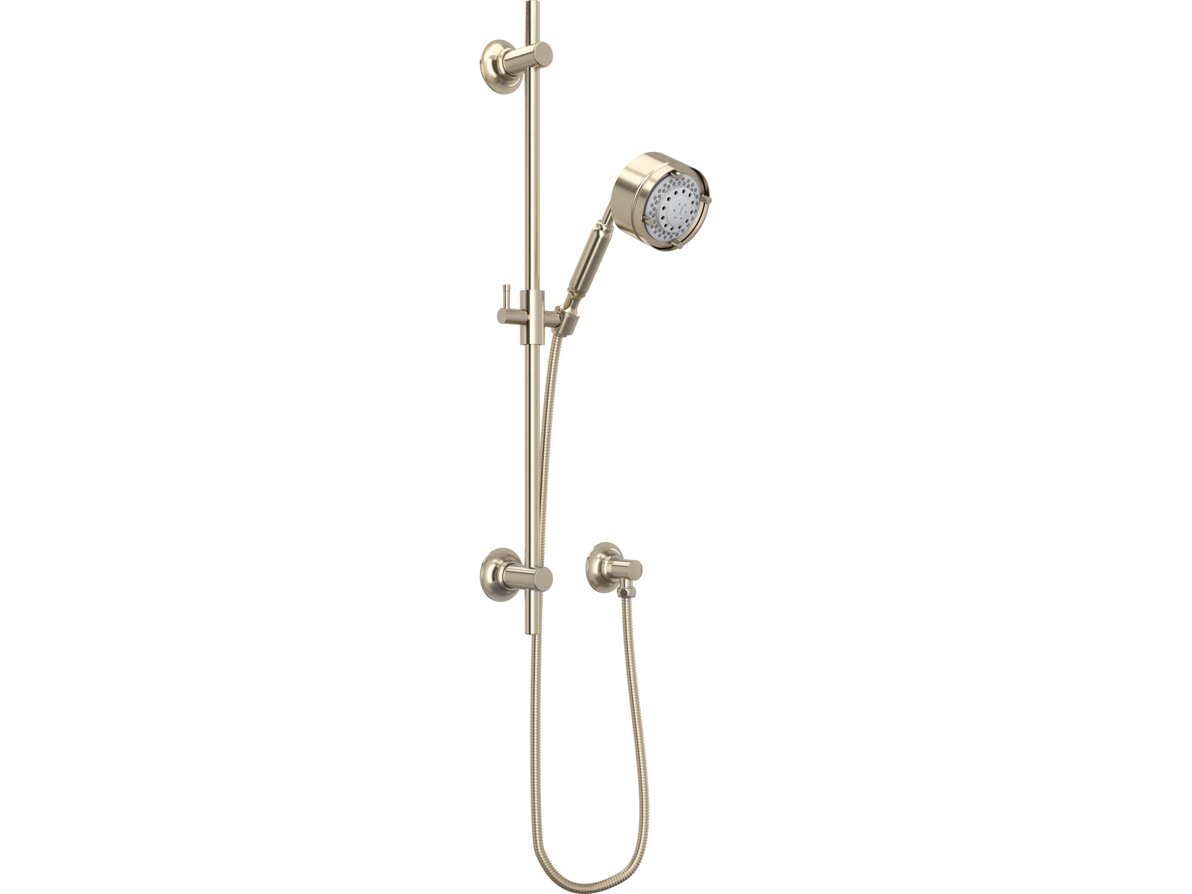 Graceline Shower Slide Rail Set With Handshower In Satin Nickel