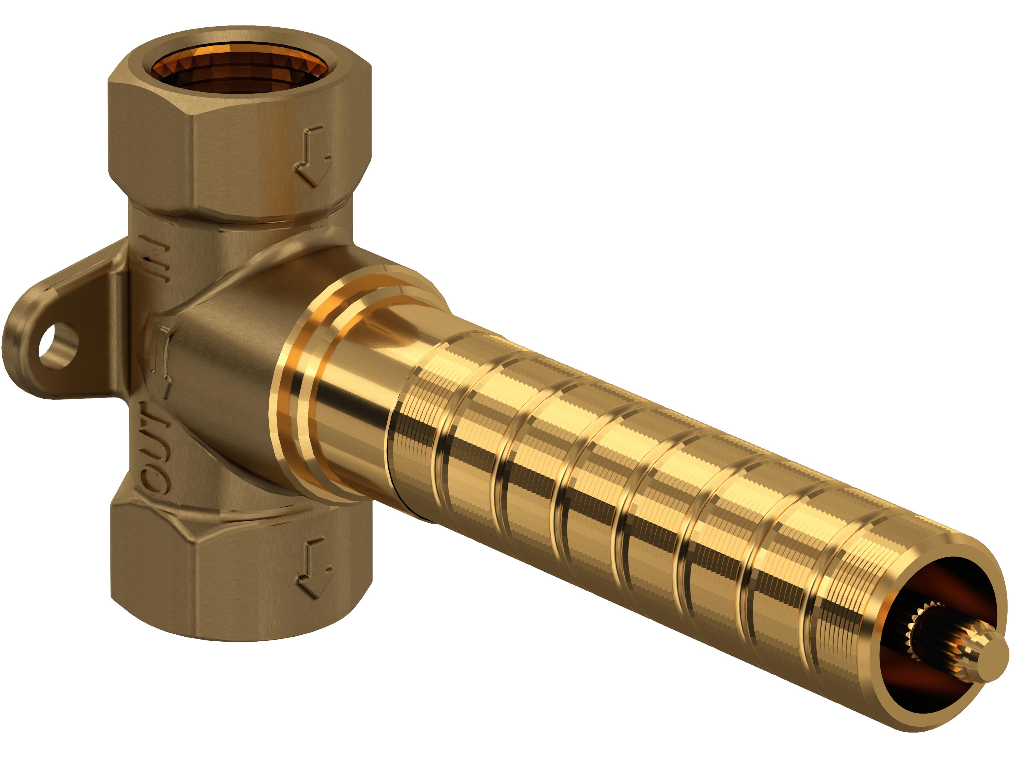 Universal Valve Rough Body Only Clockwise Opening For Concealed Wall Mounted Volume Control Trims