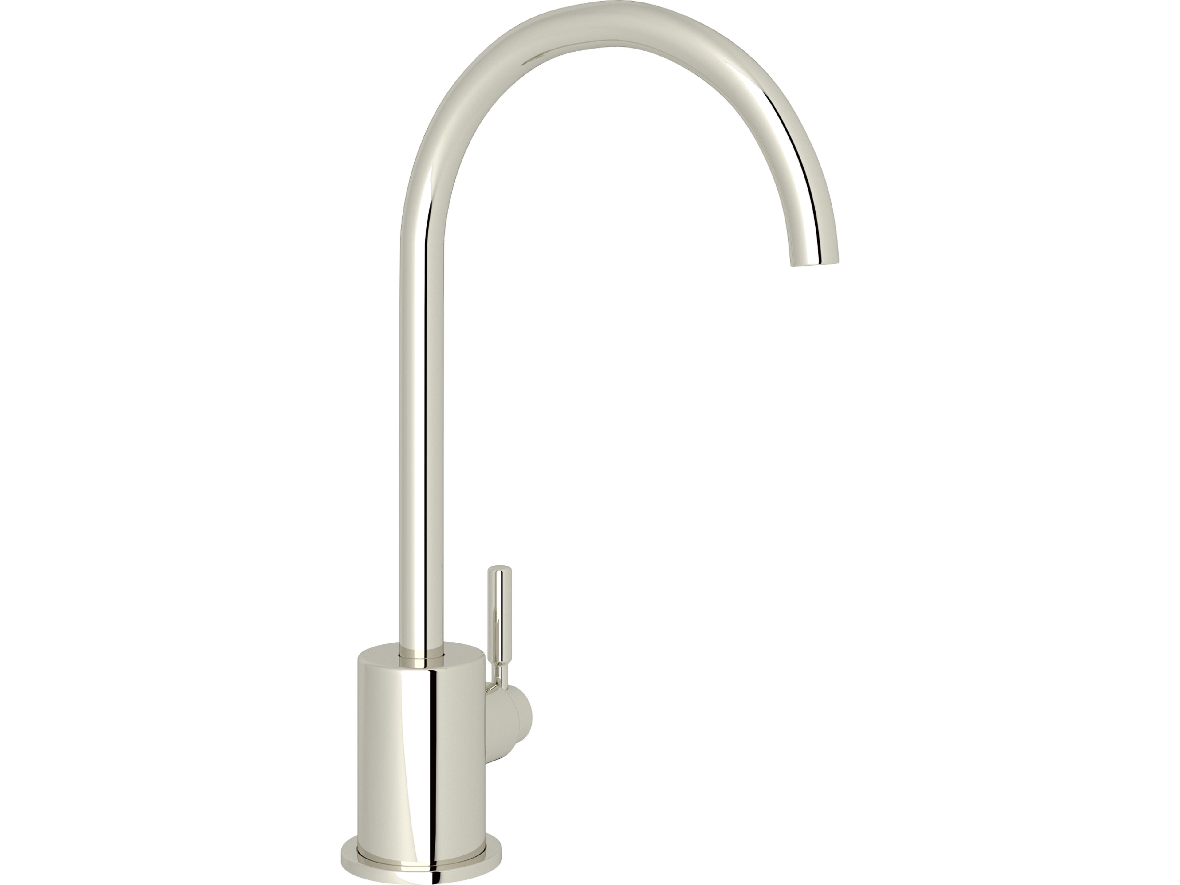 Lux Single Side Lever Brass Filter Faucet In Polished Nickel