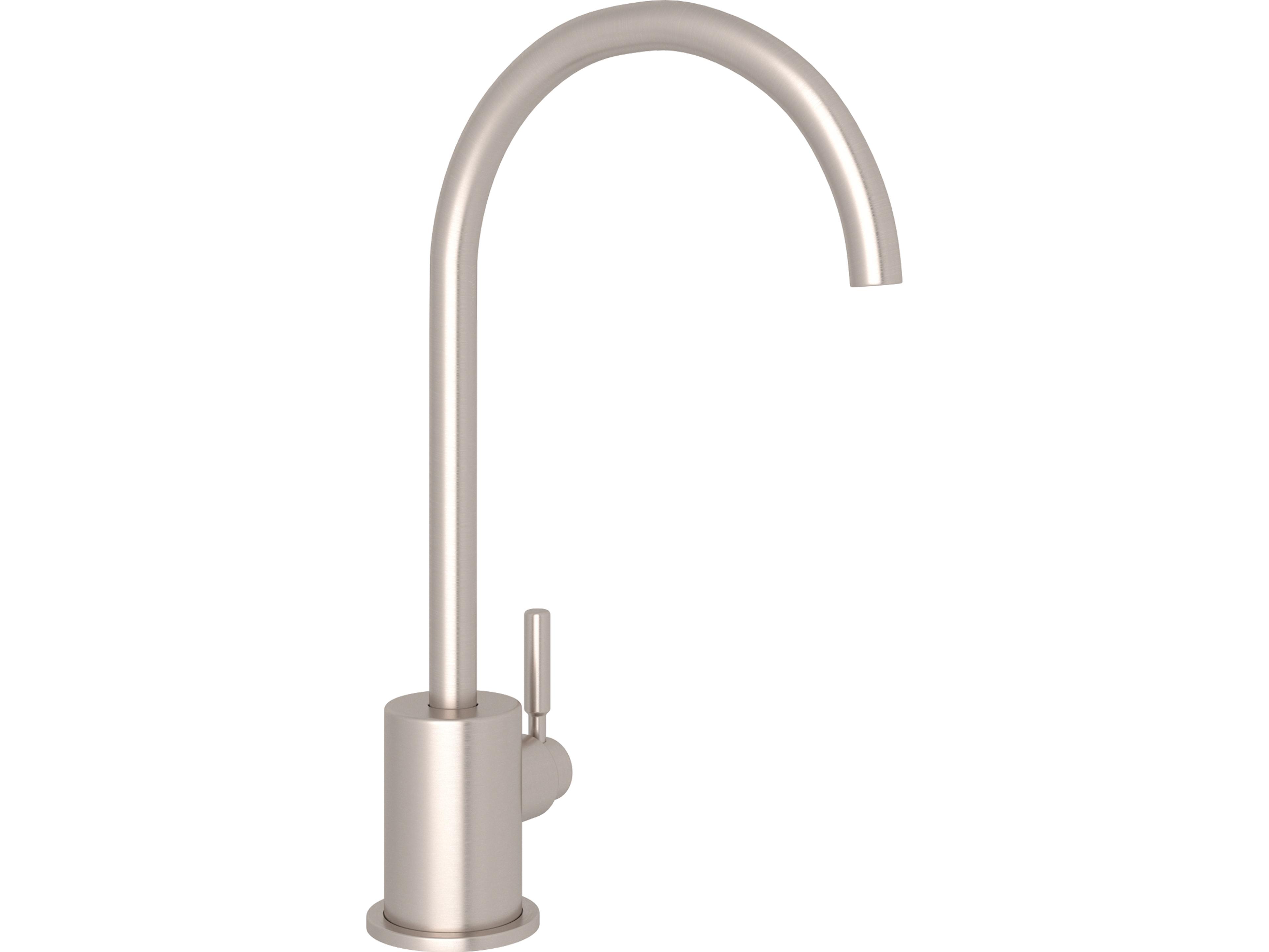 Lux Single Side Lever Brass Filter Faucet In Satin Nickel